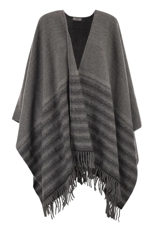 VIRGIN WOOL AND CASHMERE CAPE sold by Lord & Taylor