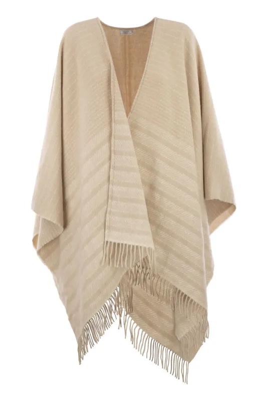 VIRGIN WOOL AND CASHMERE CAPEA sold by Lord & Taylor
