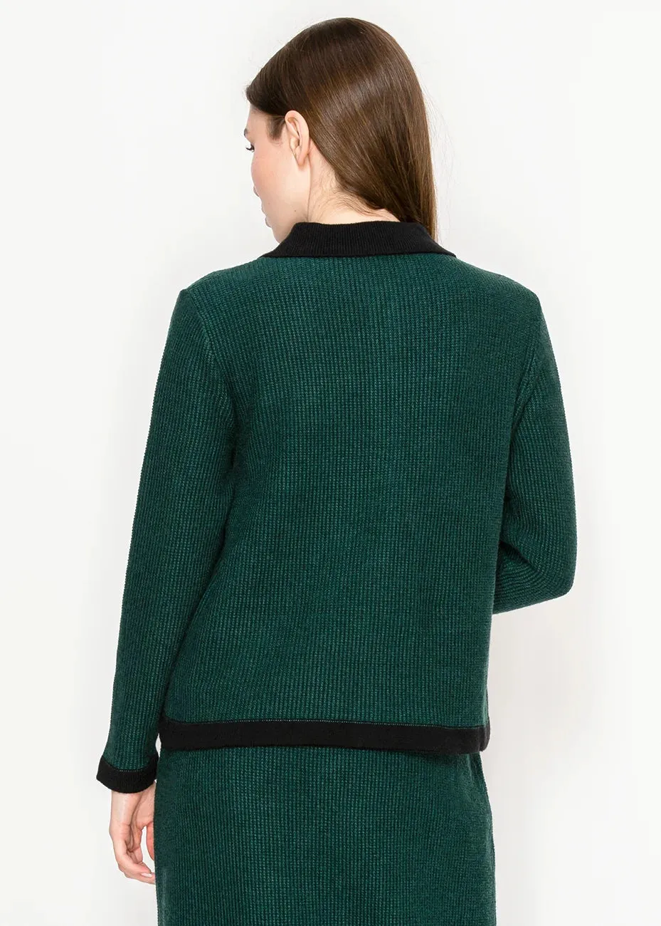 Green Button-Up Knit Cardigan sold by Lord & Taylor product image thumbnail 5