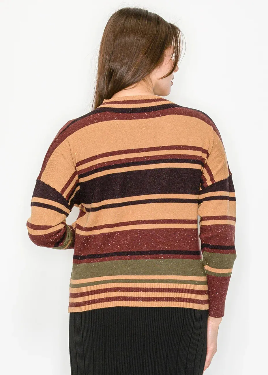 Crossover V-Neck Striped Sweater sold by Lord & Taylor product image thumbnail 3