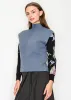 Blue Sleeveless Turtleneck Vest sold by Lord & Taylor