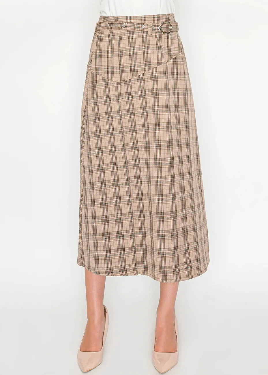Plaid Belted Midi Skirt sold by Lord & Taylor product image thumbnail 5