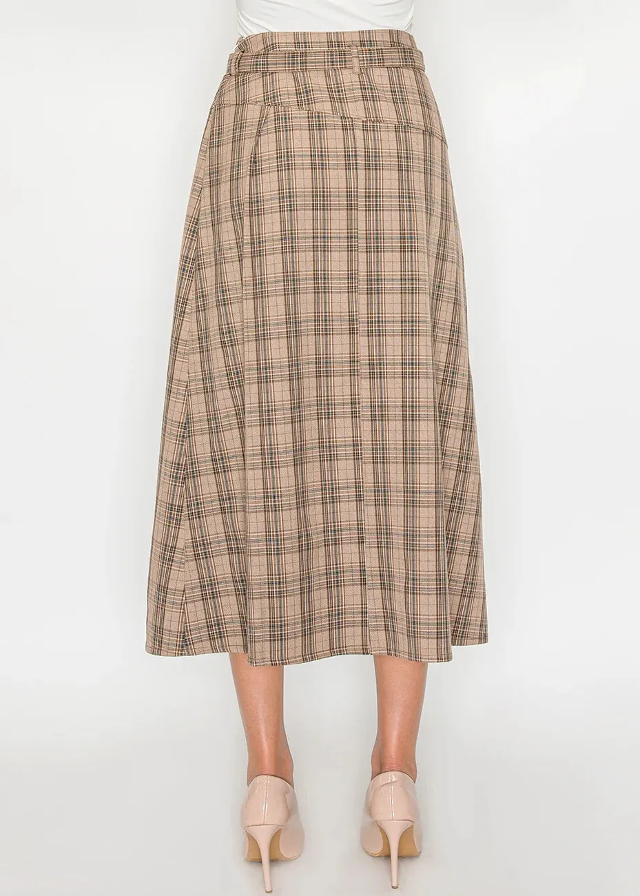 Plaid Belted Midi Skirt sold by Lord & Taylor product image thumbnail 2