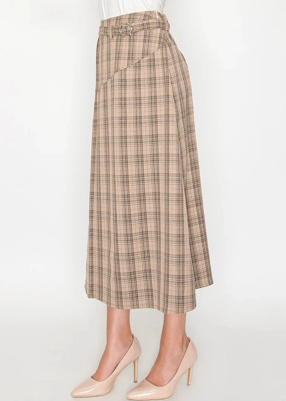 Plaid Belted Midi Skirt sold by Lord & Taylor product image thumbnail 4