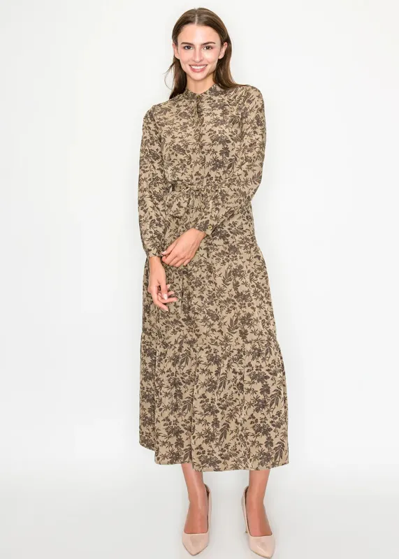 Brown Floral Dress sold by Lord & Taylor