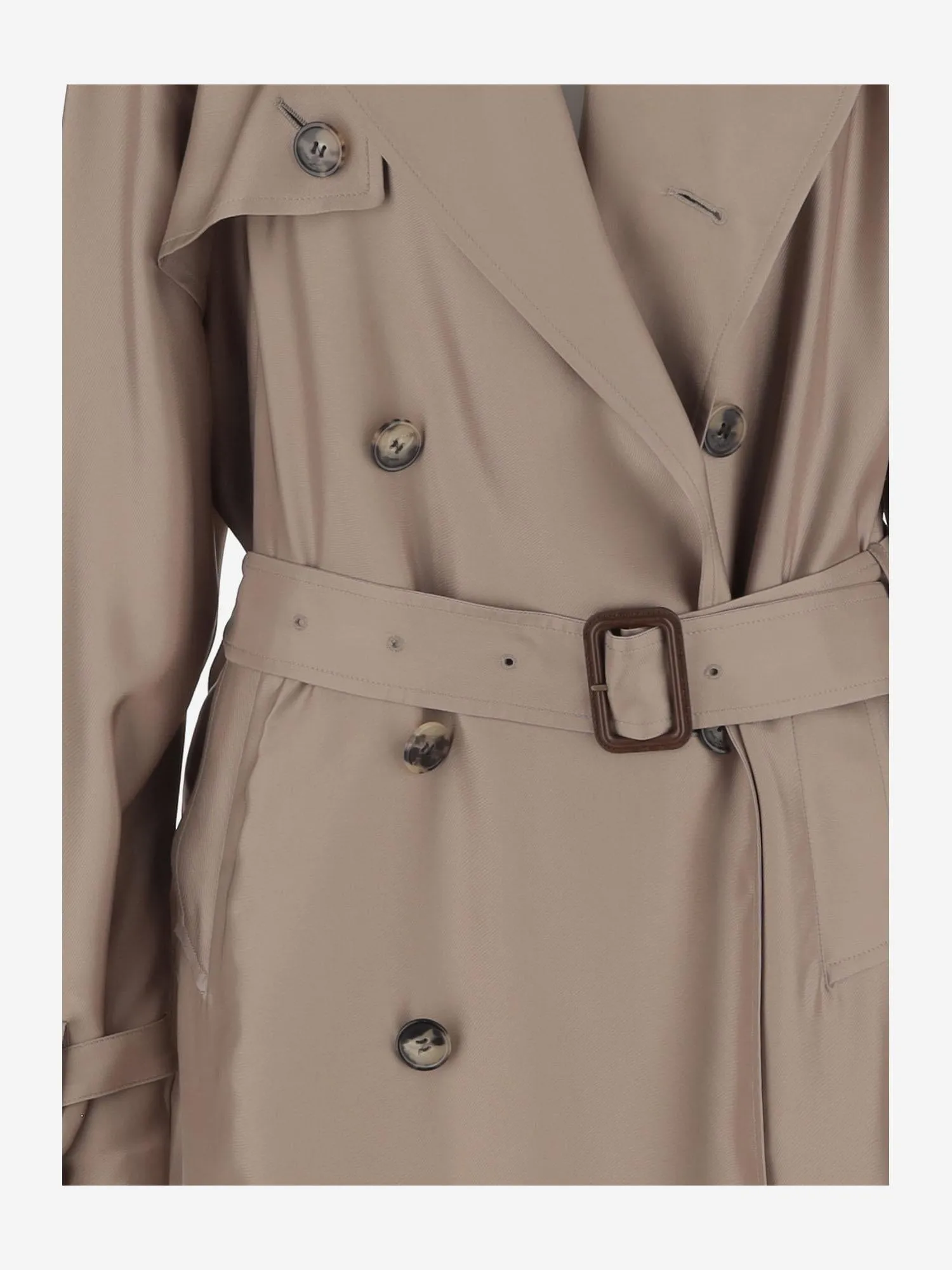 Silk Long Trench Coat sold by Lord & Taylor product image thumbnail 3