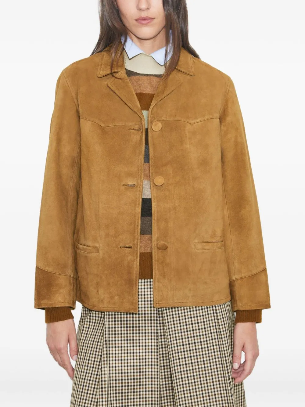 Tory Burch Jackets Leather Brown sold by Lord & Taylor product image thumbnail 4