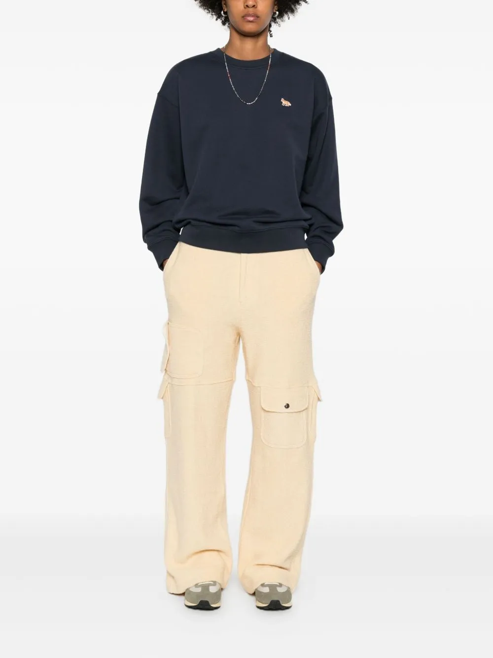 Maison Kitsuné MAISON KITSUNE' Sweaters Blue sold by Lord & Taylor product image thumbnail 4