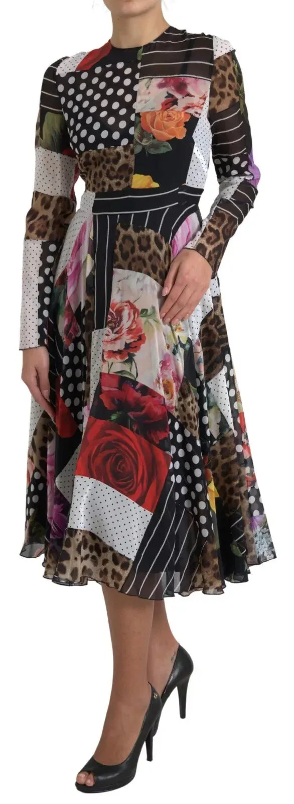 Multicolor Patchwork Floral Leopard Dress sold by Lord & Taylor product image thumbnail 2