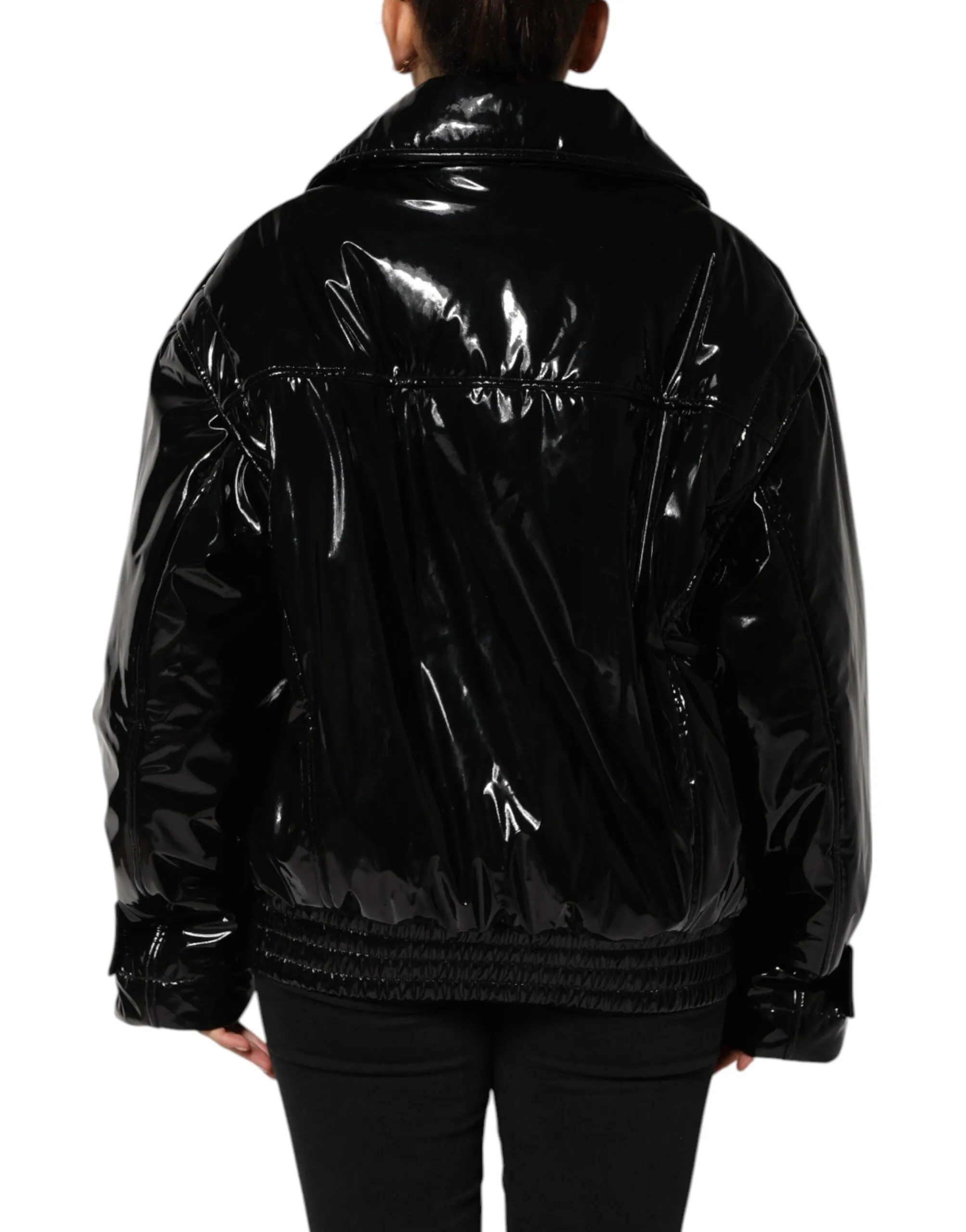 Black Polyester Quilted Puffer Coat Jacket sold by Lord & Taylor product image thumbnail 4
