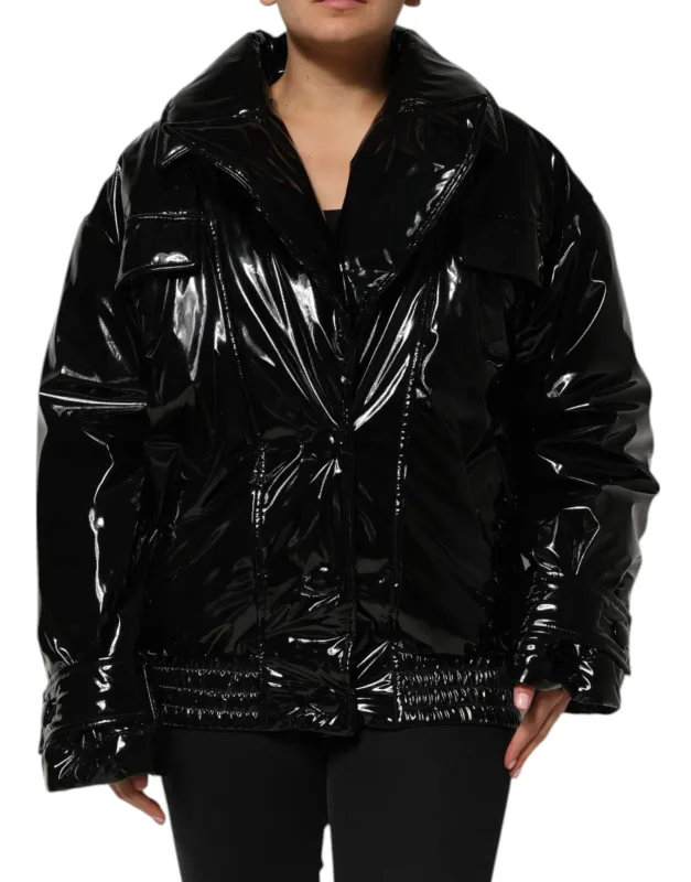 Black Polyester Quilted Puffer Coat Jacket sold by Lord & Taylor