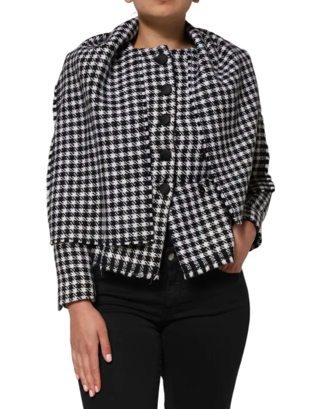 Multicolor Wool Monochrome Patterned Jacket sold by Lord & Taylor