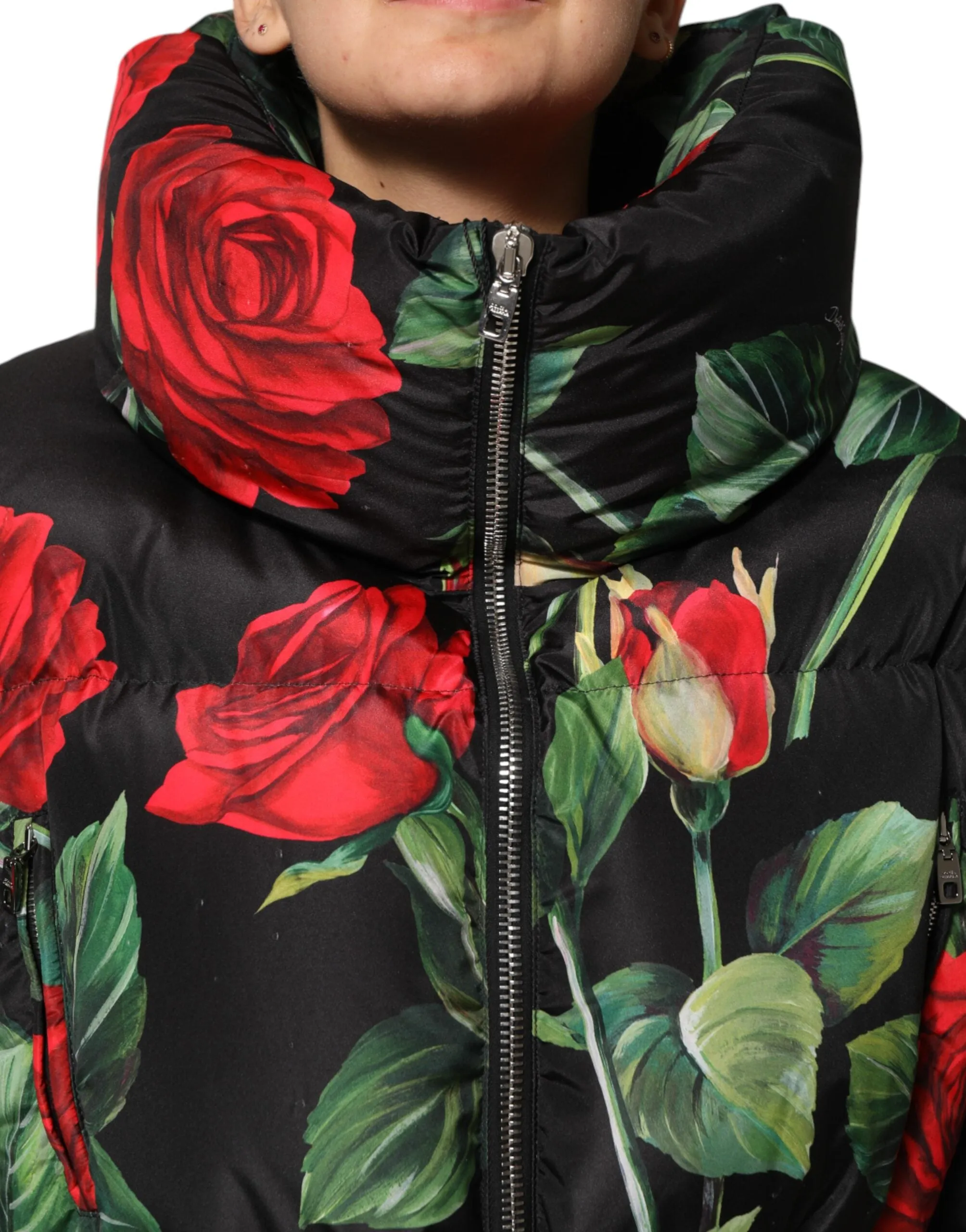 Multicolor Floral Puffer Coat Full Zip Jacket sold by Lord & Taylor product image thumbnail 5