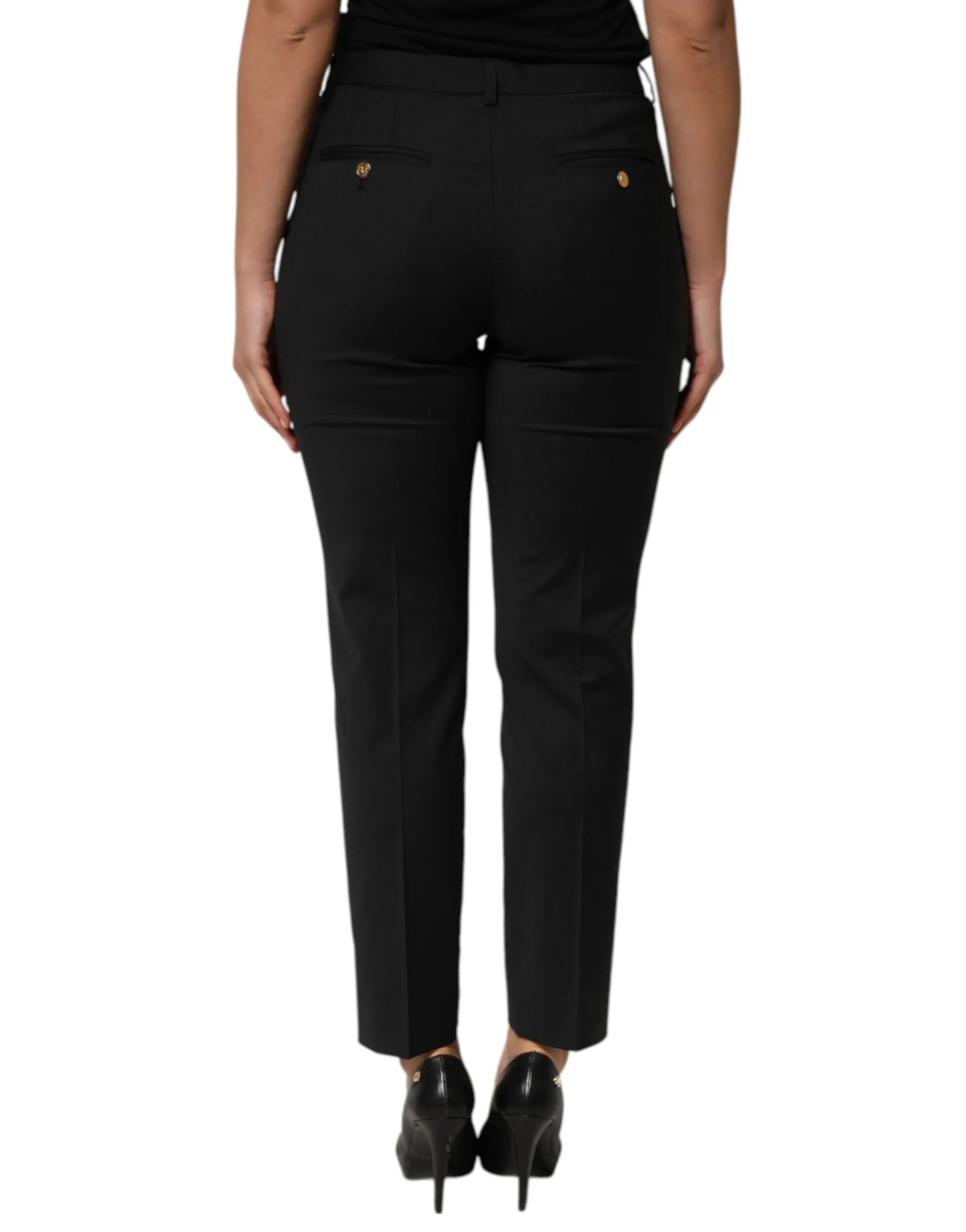 Black Polyester Tapered Women Trouser Pants sold by Lord & Taylor product image thumbnail 4