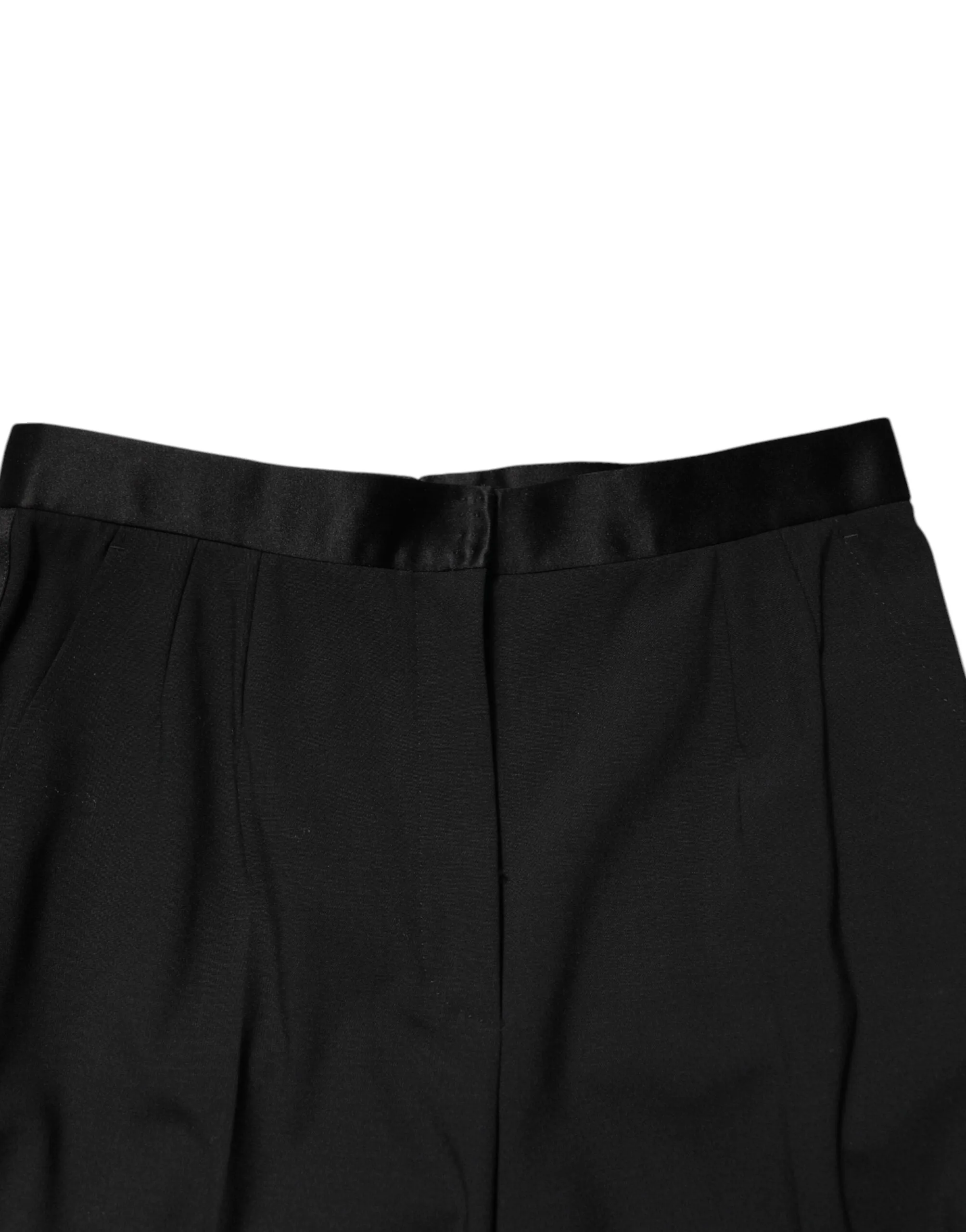 Black Wool HighWaist Tapered Trouser Pants sold by Lord & Taylor product image thumbnail 5