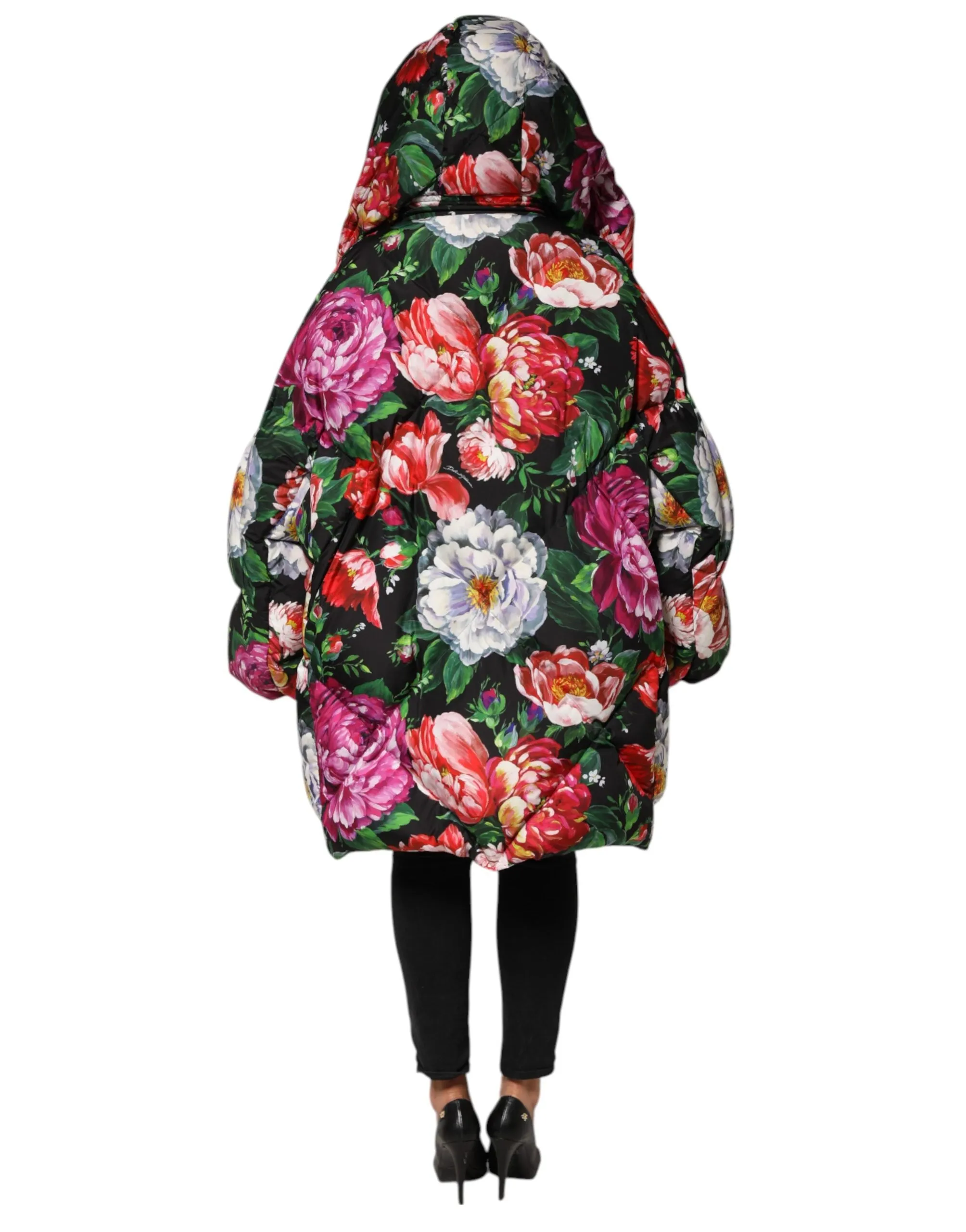 Multicolor Floral Hooded Puffer Coat Jacket sold by Lord & Taylor product image thumbnail 4