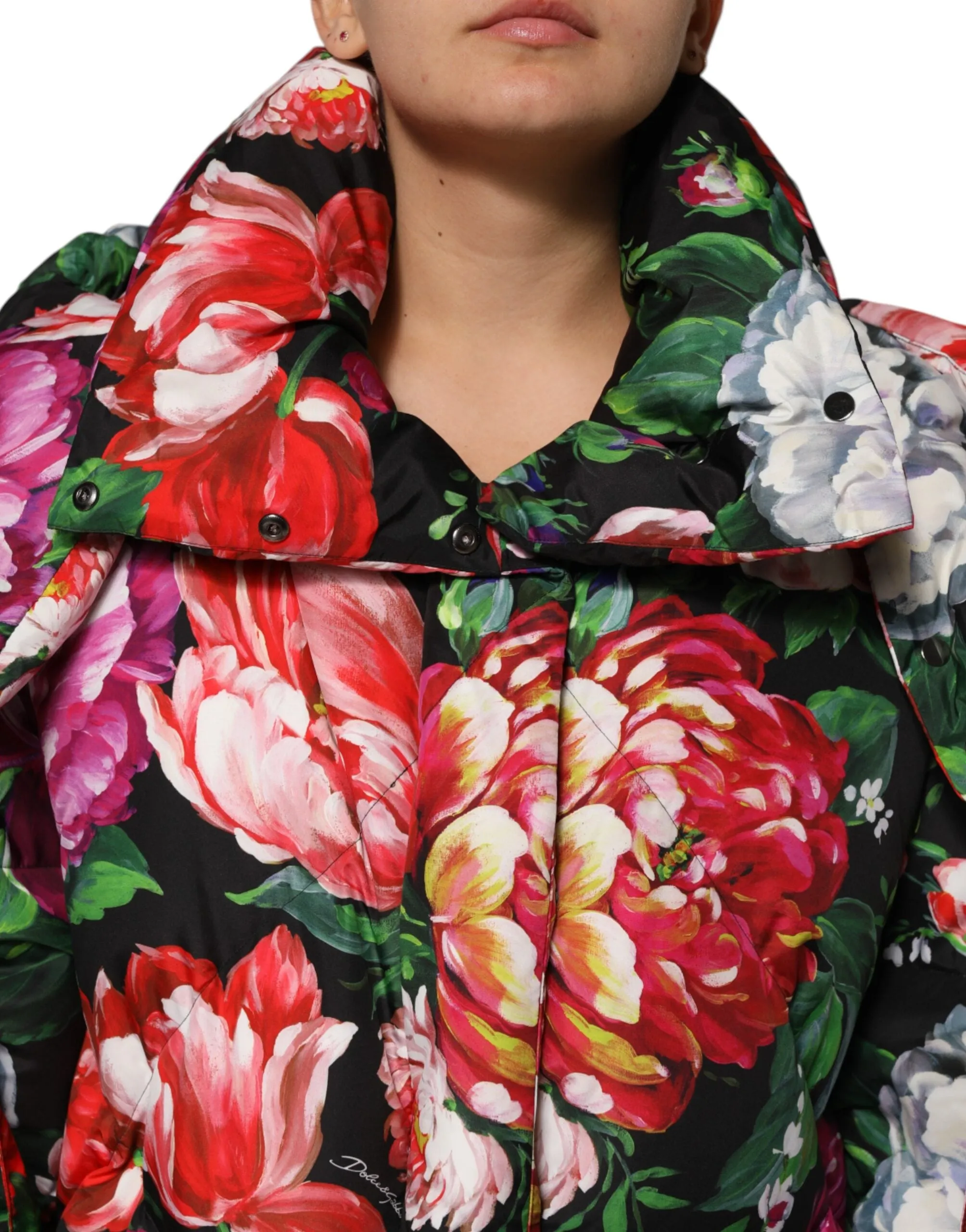 Multicolor Floral Hooded Puffer Coat Jacket sold by Lord & Taylor product image thumbnail 5