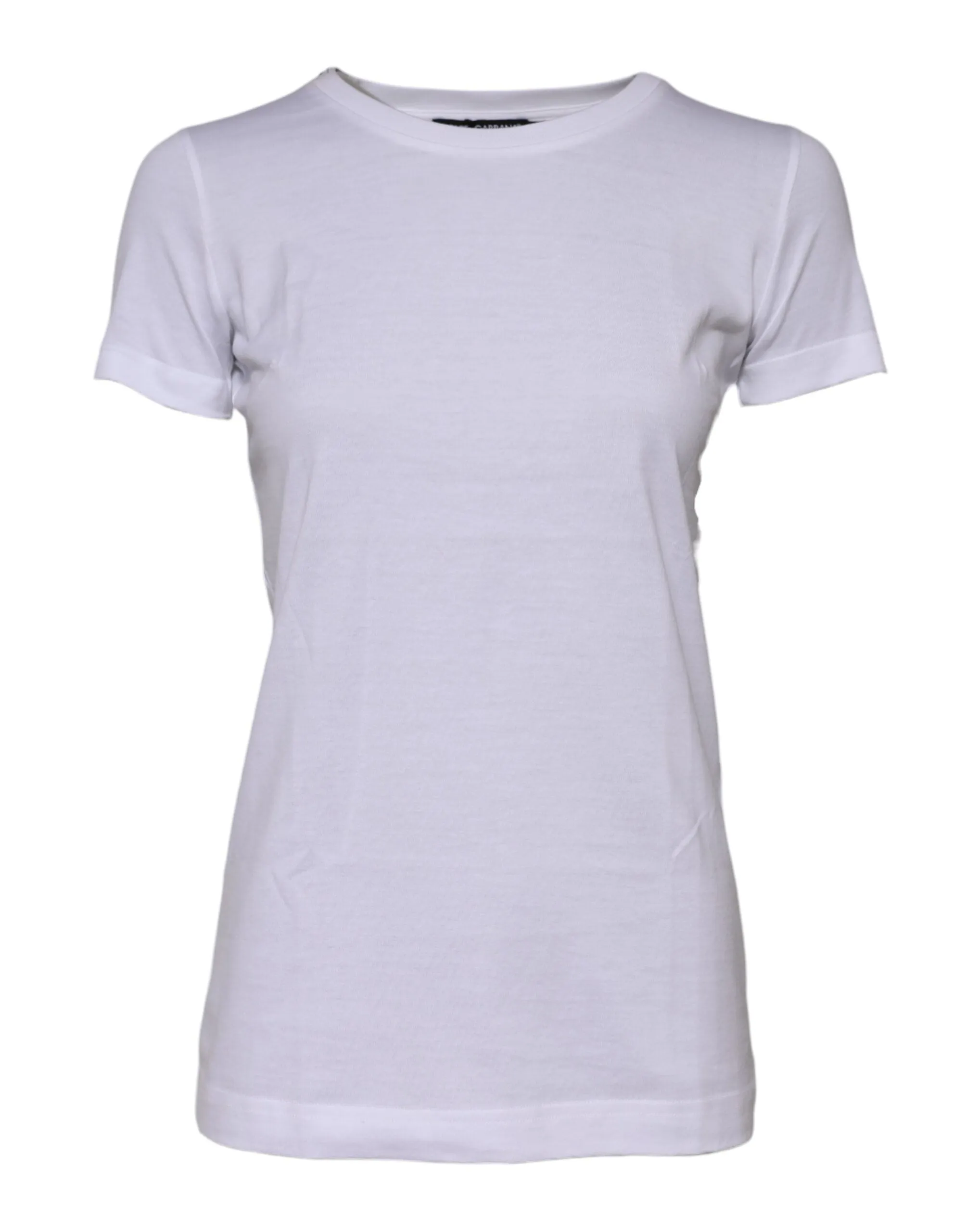 White Cotton Crew Neck Short Sleeves T-shirt sold by Lord & Taylor product image thumbnail 2