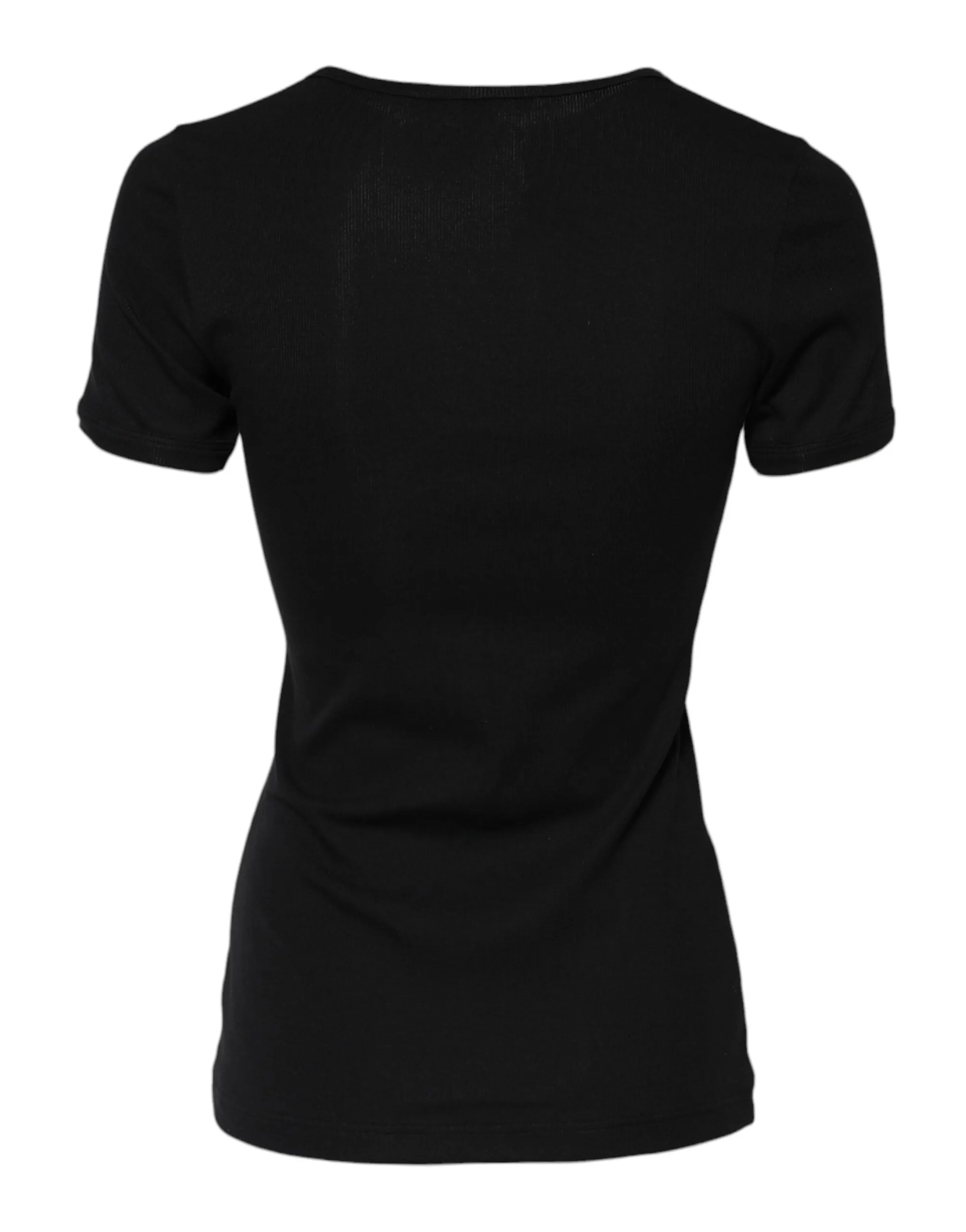 Black Cotton Henley Short Sleeves Top T-shirt sold by Lord & Taylor product image thumbnail 3