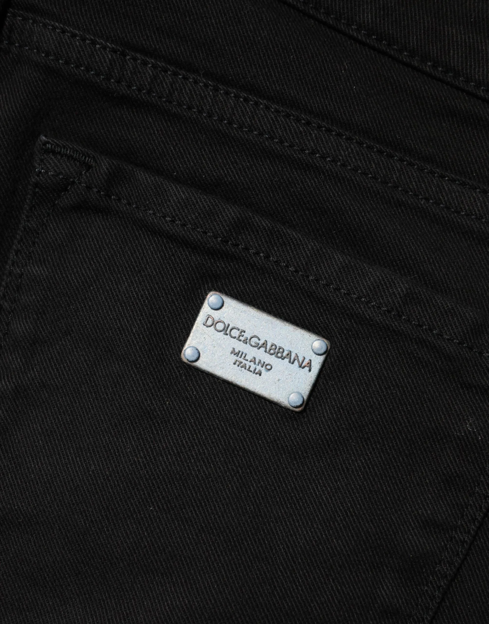 Black Cotton Skinny Mid Waist Denim Jeans sold by Lord & Taylor product image thumbnail 5