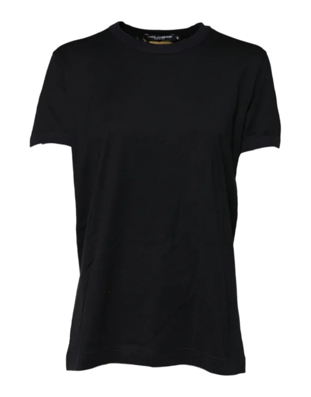 Black Cotton DG Print Short Sleeve Top T-shirt sold by Lord & Taylor