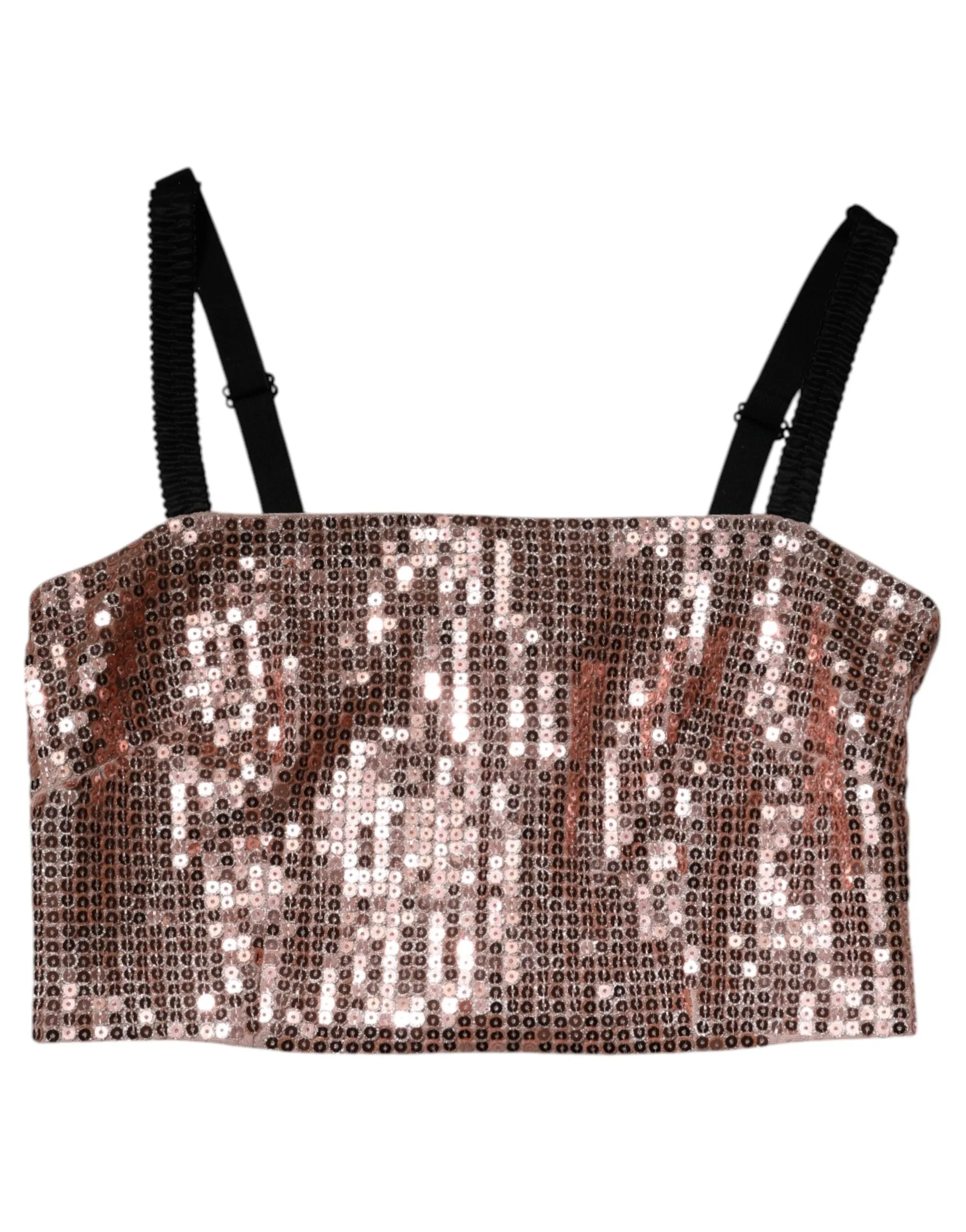 Pink Sequined Nylon Sleeveless Cropped Top sold by Lord & Taylor product image thumbnail 5