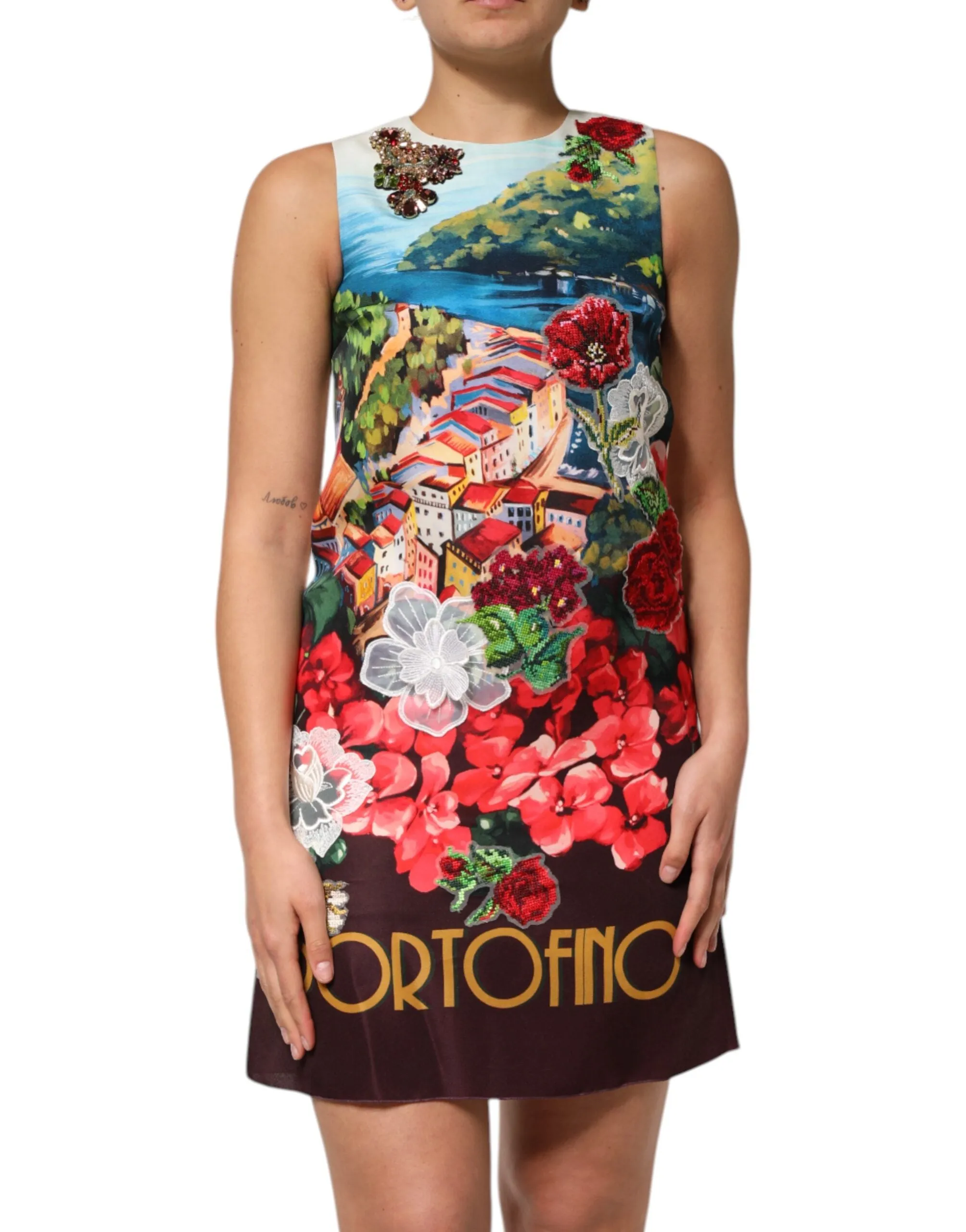 Multicolor Crystal Embellished A-line Mini Dress sold by Lord & Taylor product image thumbnail 2