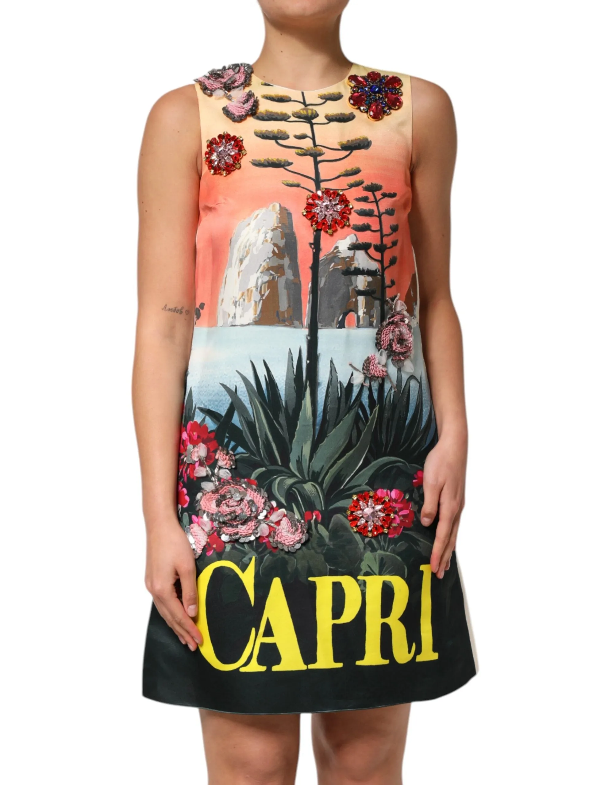 Multicolor Crystal Embellished A-line Mini Dress sold by Lord & Taylor product image thumbnail 2