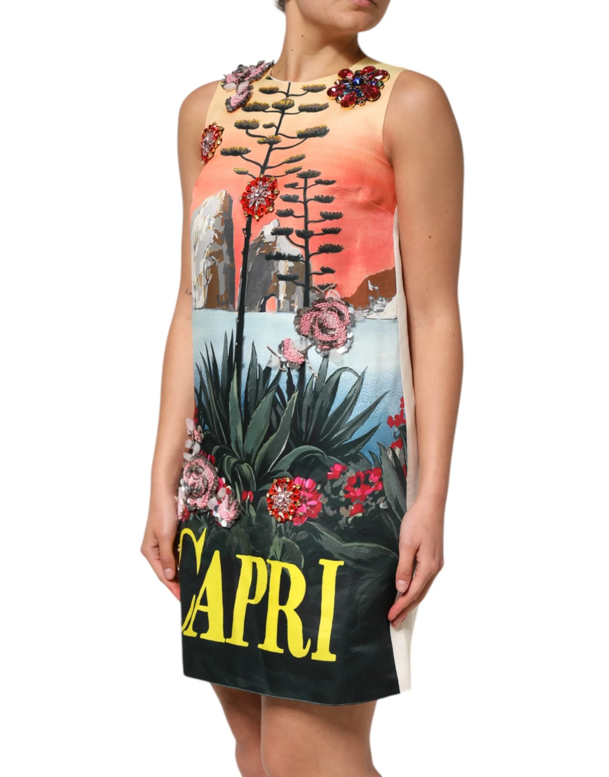 Multicolor Crystal Embellished A-line Mini Dress sold by Lord & Taylor product image thumbnail 3