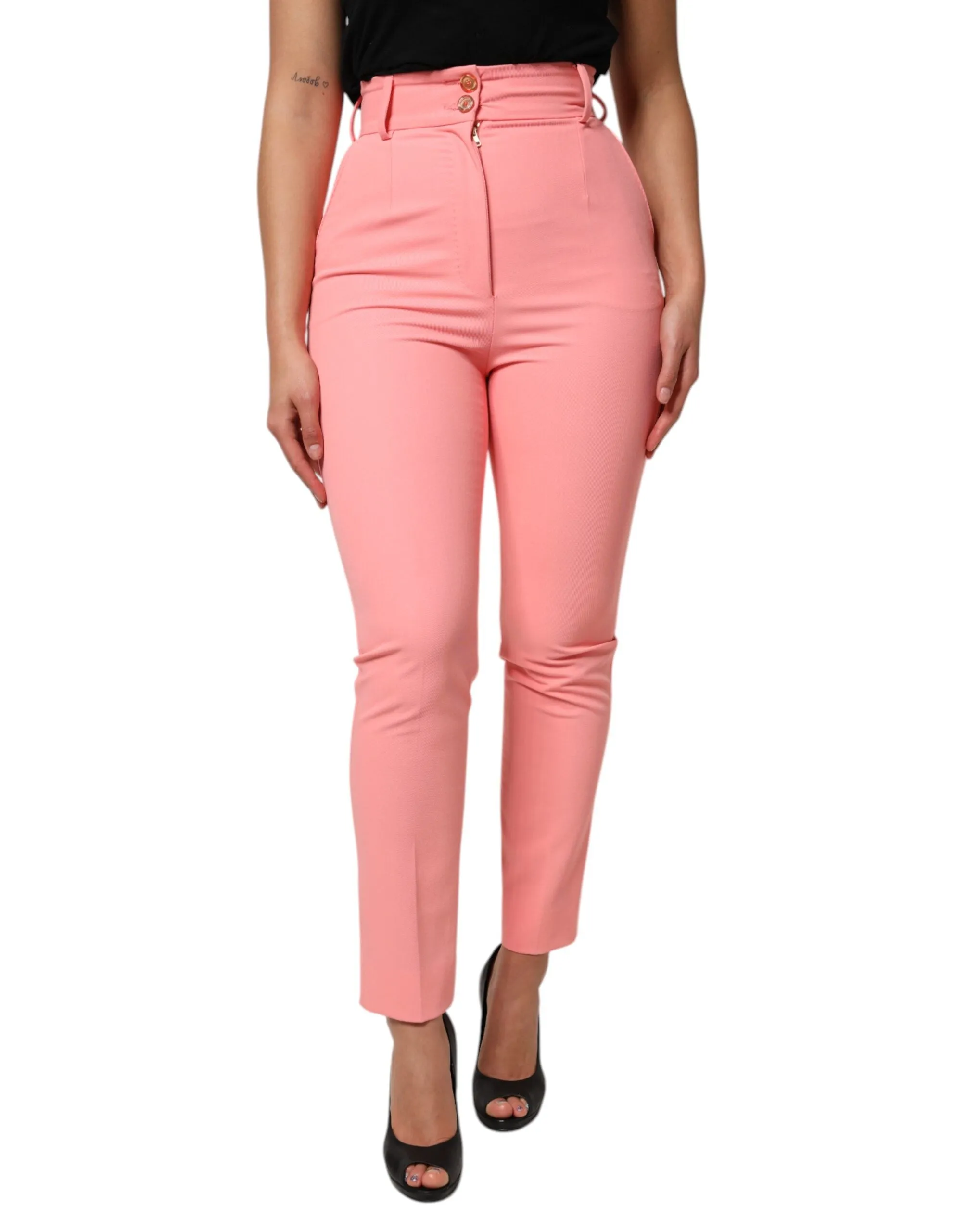 Pink High Waist Dress Tapered Pants sold by Lord & Taylor