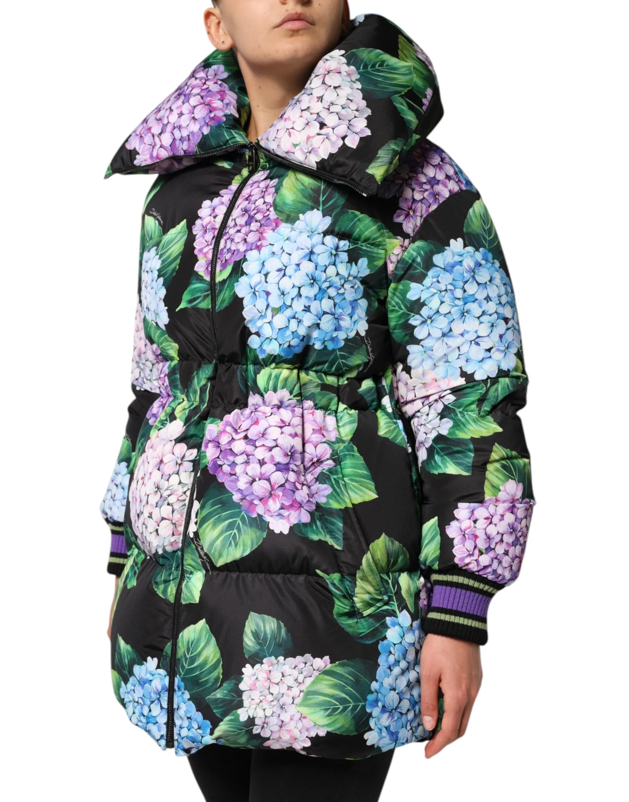 Multicolor Floral Print Puffer Quilted Jacket sold by Lord & Taylor product image thumbnail 3