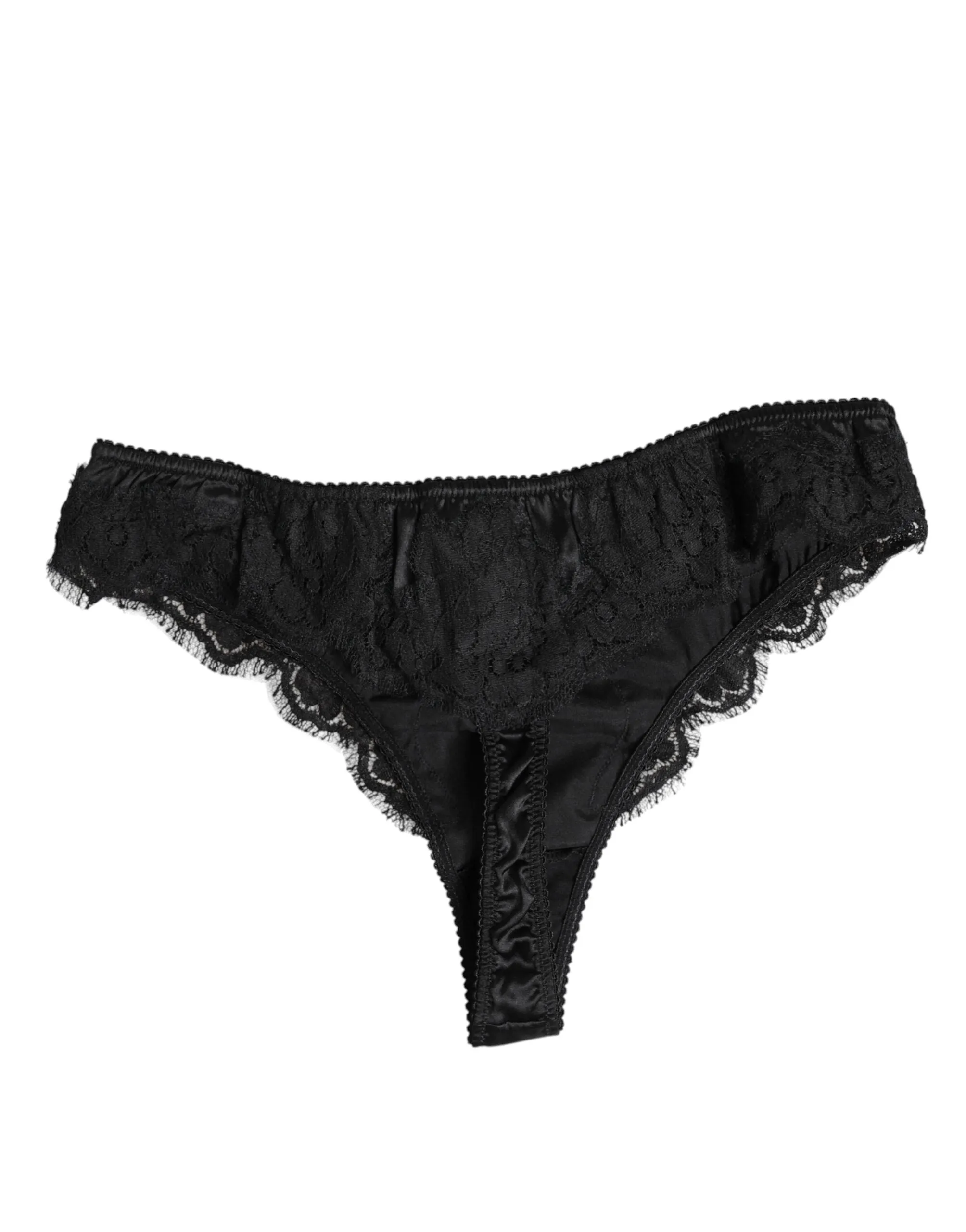 Black Silk Lace Stretch Bikini Panty Underwear sold by Lord & Taylor product image thumbnail 3