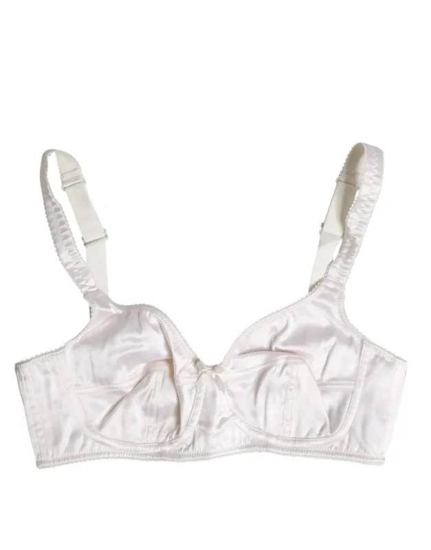 White Silk Balconette Non Wire Bra Underwear sold by Lord & Taylor