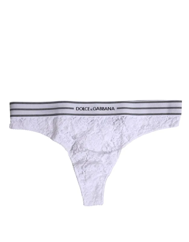 White Nylon Floral Lace Bottom Panty Underwear sold by Lord & Taylor