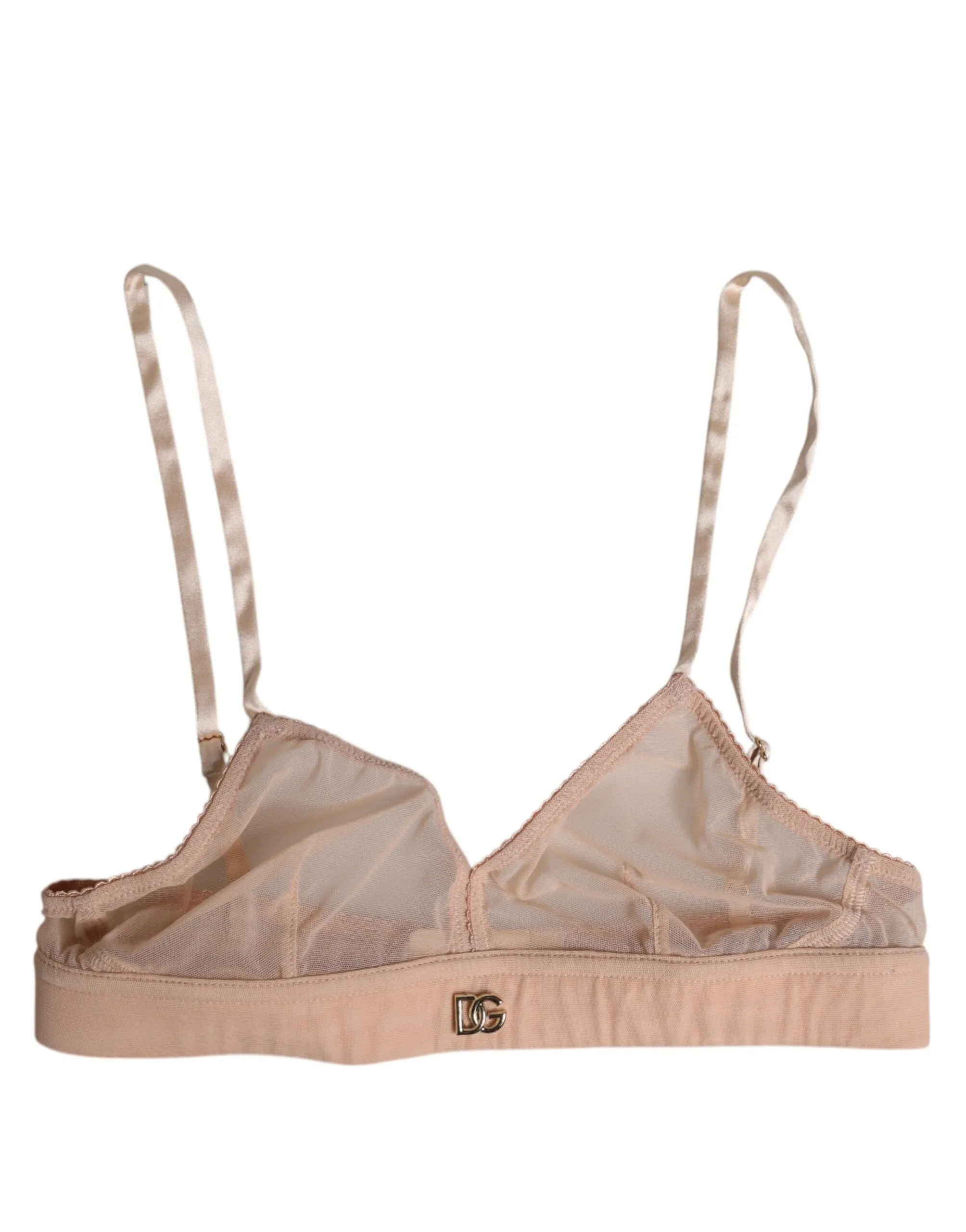 Powder Pink Nylon DG Logo Non Wire Bra Underwear sold by Lord & Taylor