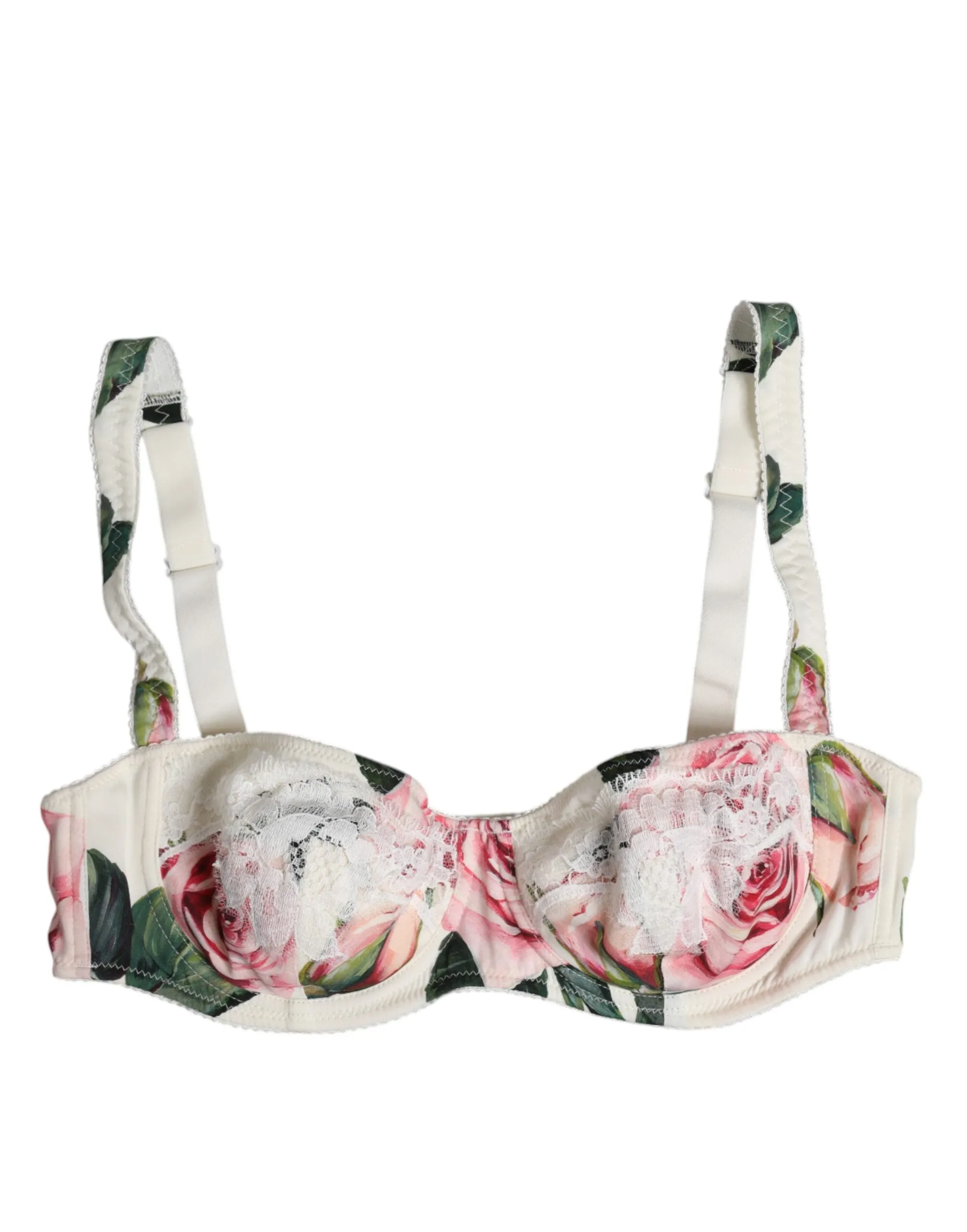 White Floral Balconette Underwired Bra Underwear sold by Lord & Taylor product image thumbnail 2