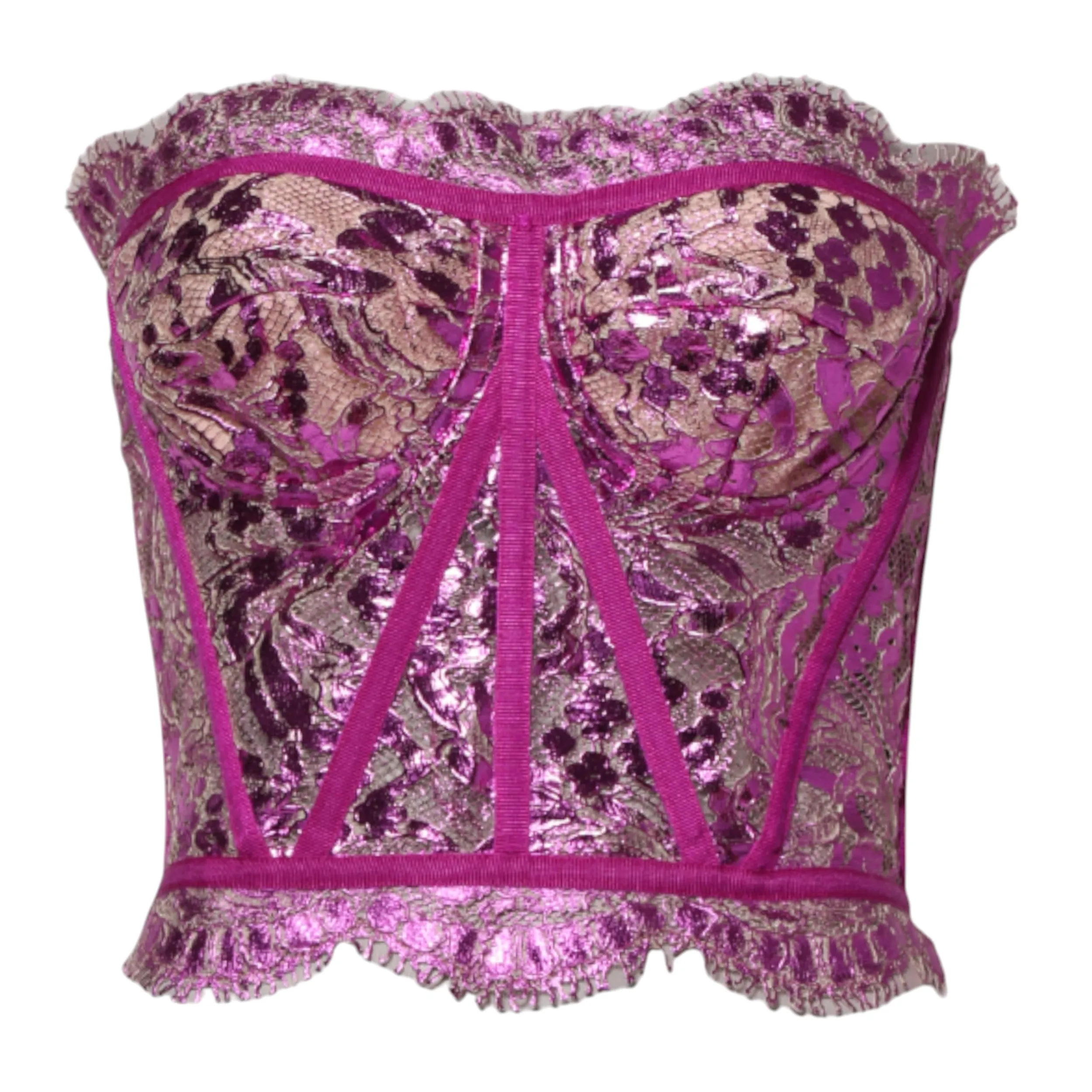 Pink Bustier Sleeveless Corset Blouse Top sold by Lord & Taylor product image thumbnail 5