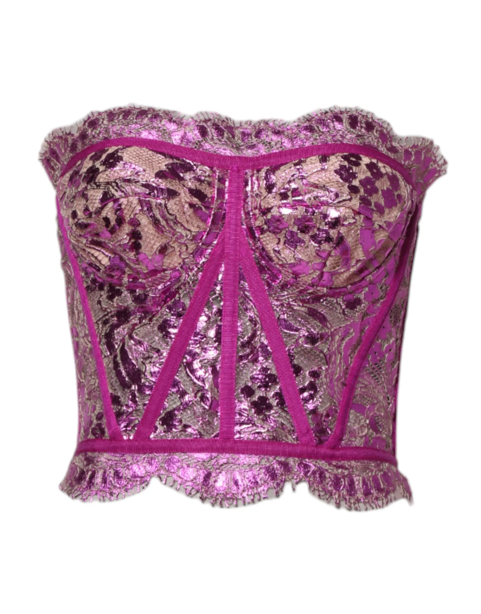 Pink Bustier Sleeveless Corset Blouse Top sold by Lord & Taylor product image thumbnail 2