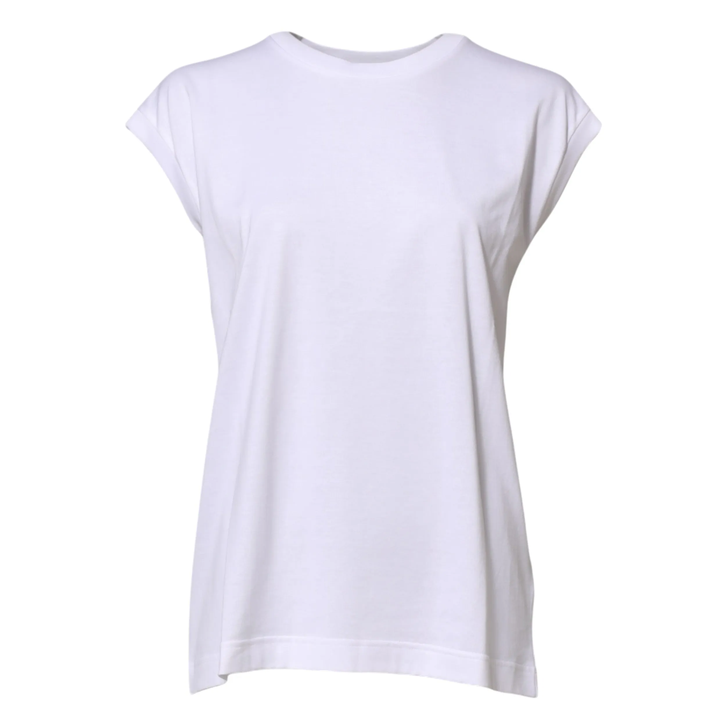 White Cotton Sleeveless Women Tank T-shirt sold by Lord & Taylor product image thumbnail 5