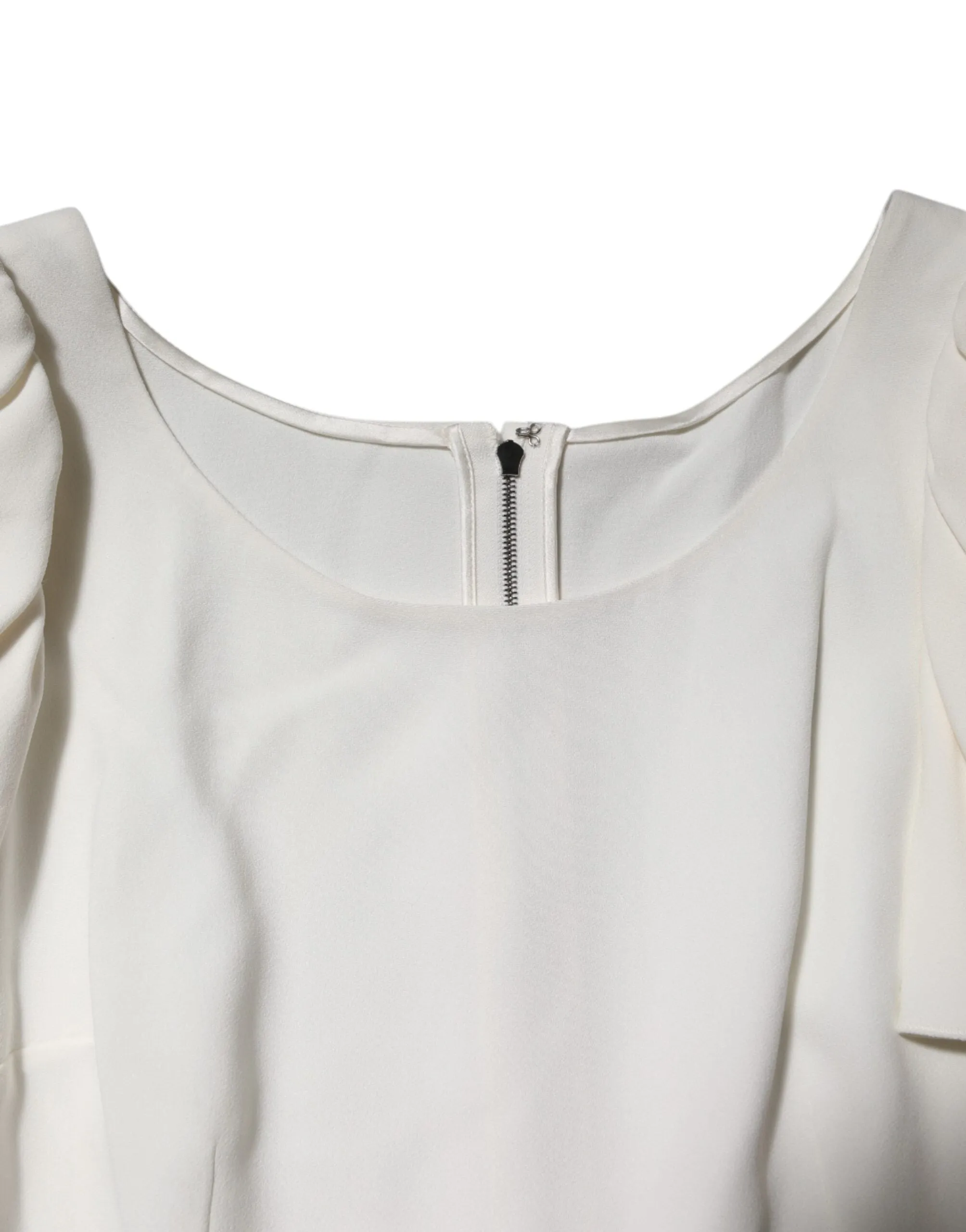 White Round Neck Short Sleeves Blouse Top sold by Lord & Taylor product image thumbnail 4