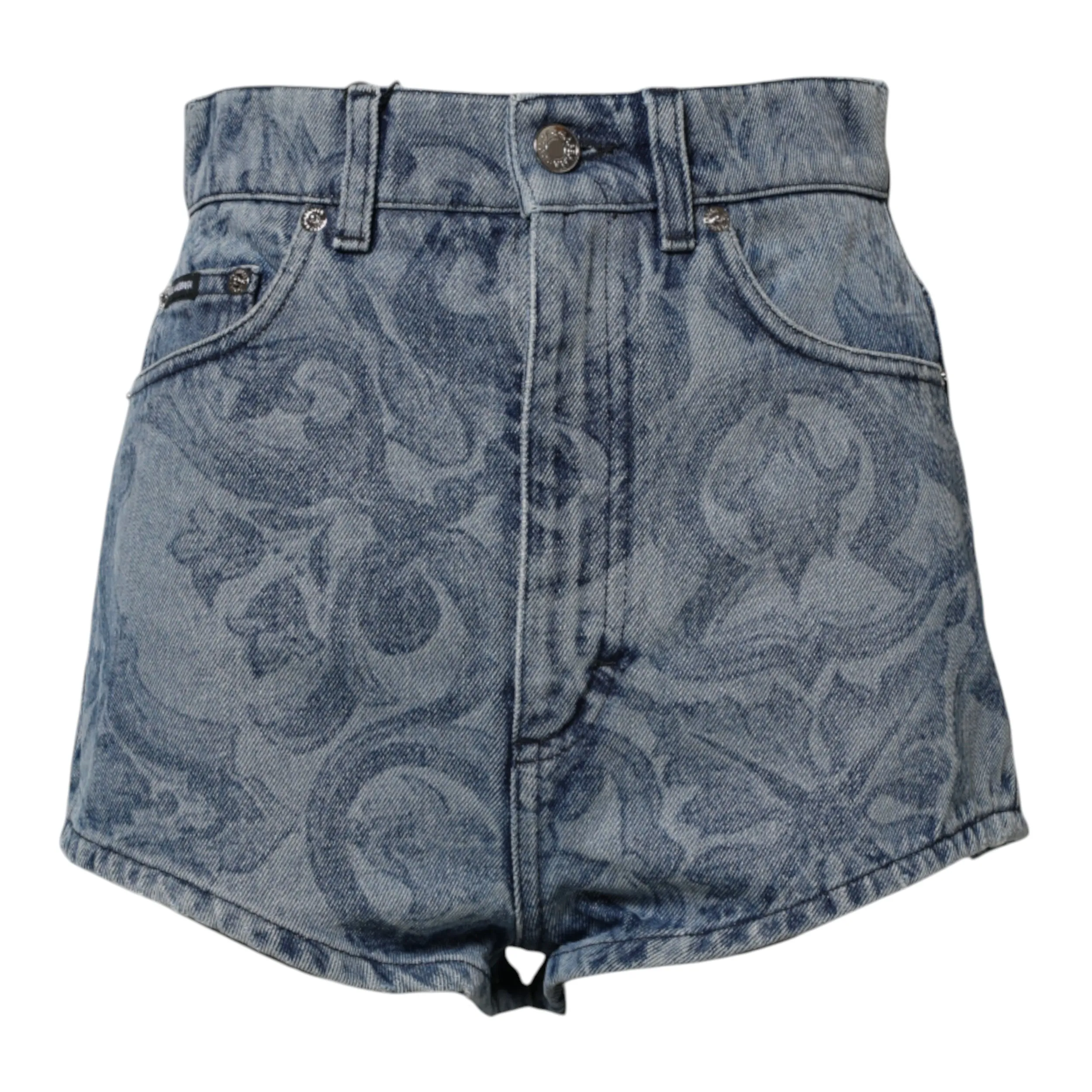 Blue Floral Print Denim Cotton Hot Pants Shorts sold by Lord & Taylor product image thumbnail 5