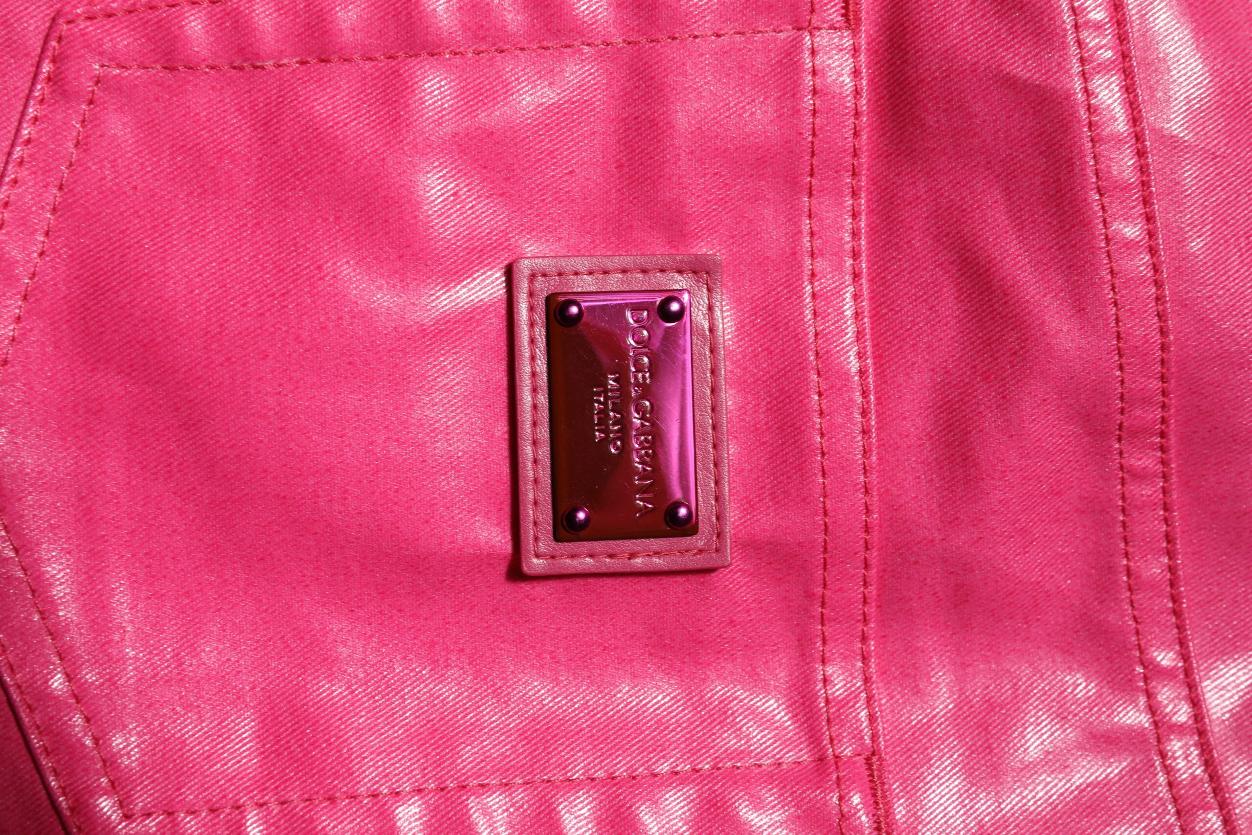 Pink Cotton High Waisted Skinny Denim Jeans sold by Lord & Taylor product image thumbnail 5