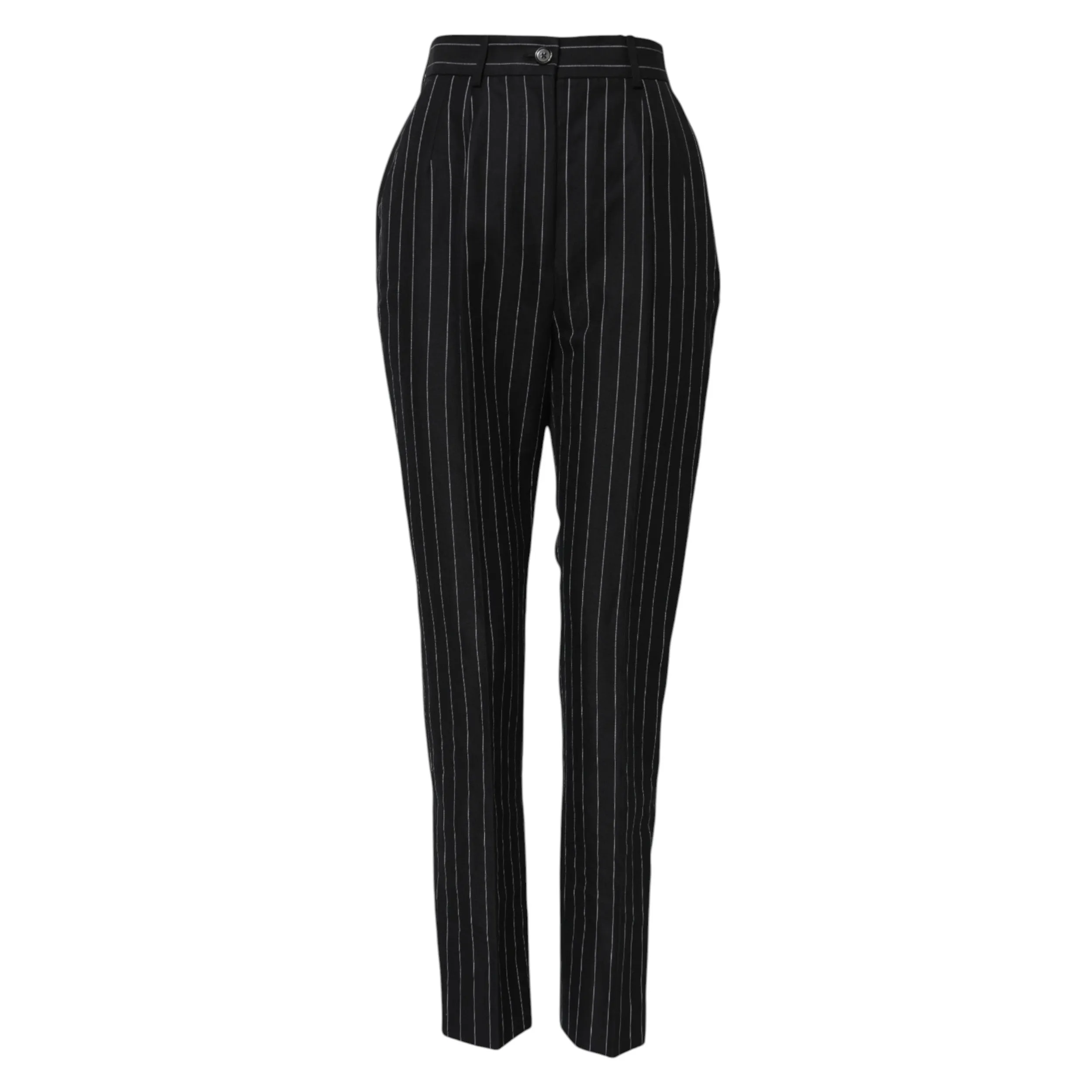 Black Stripes High Waist Tapered Pants sold by Lord & Taylor product image thumbnail 4