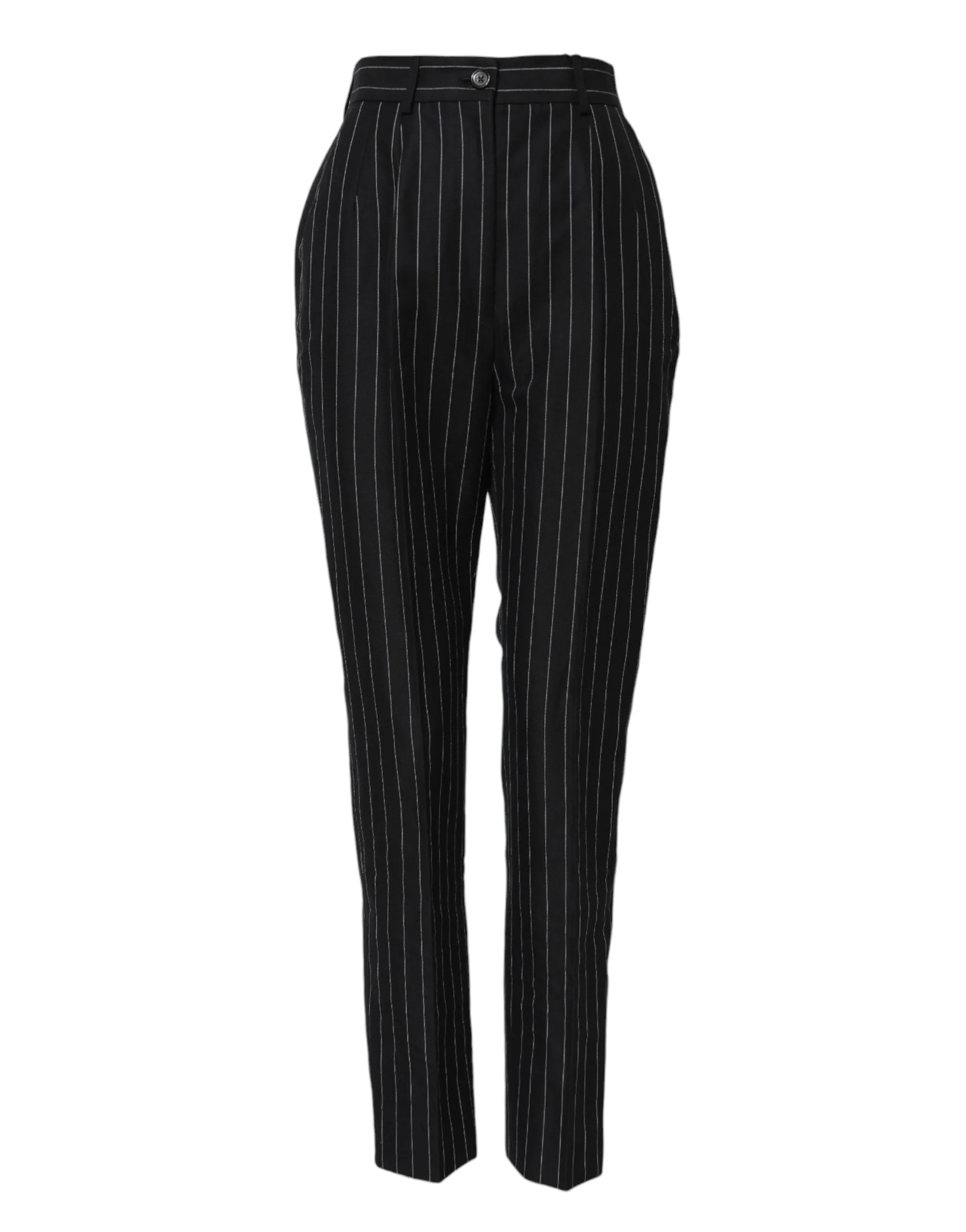 Black Stripes High Waist Tapered Pants sold by Lord & Taylor product image thumbnail 2