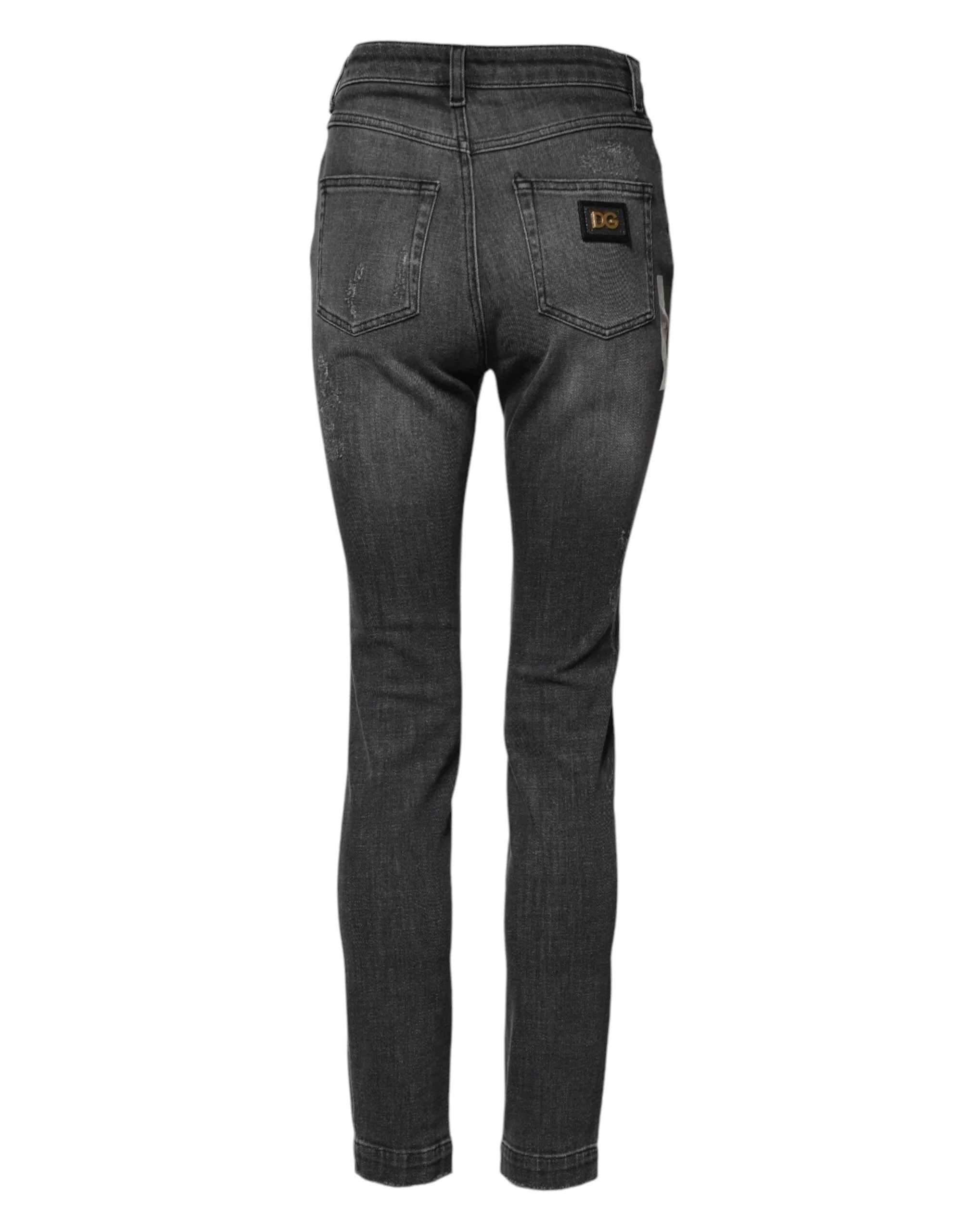 Dark Gray AUDREY Cotton Skinny Denim Jeans sold by Lord & Taylor product image thumbnail 3