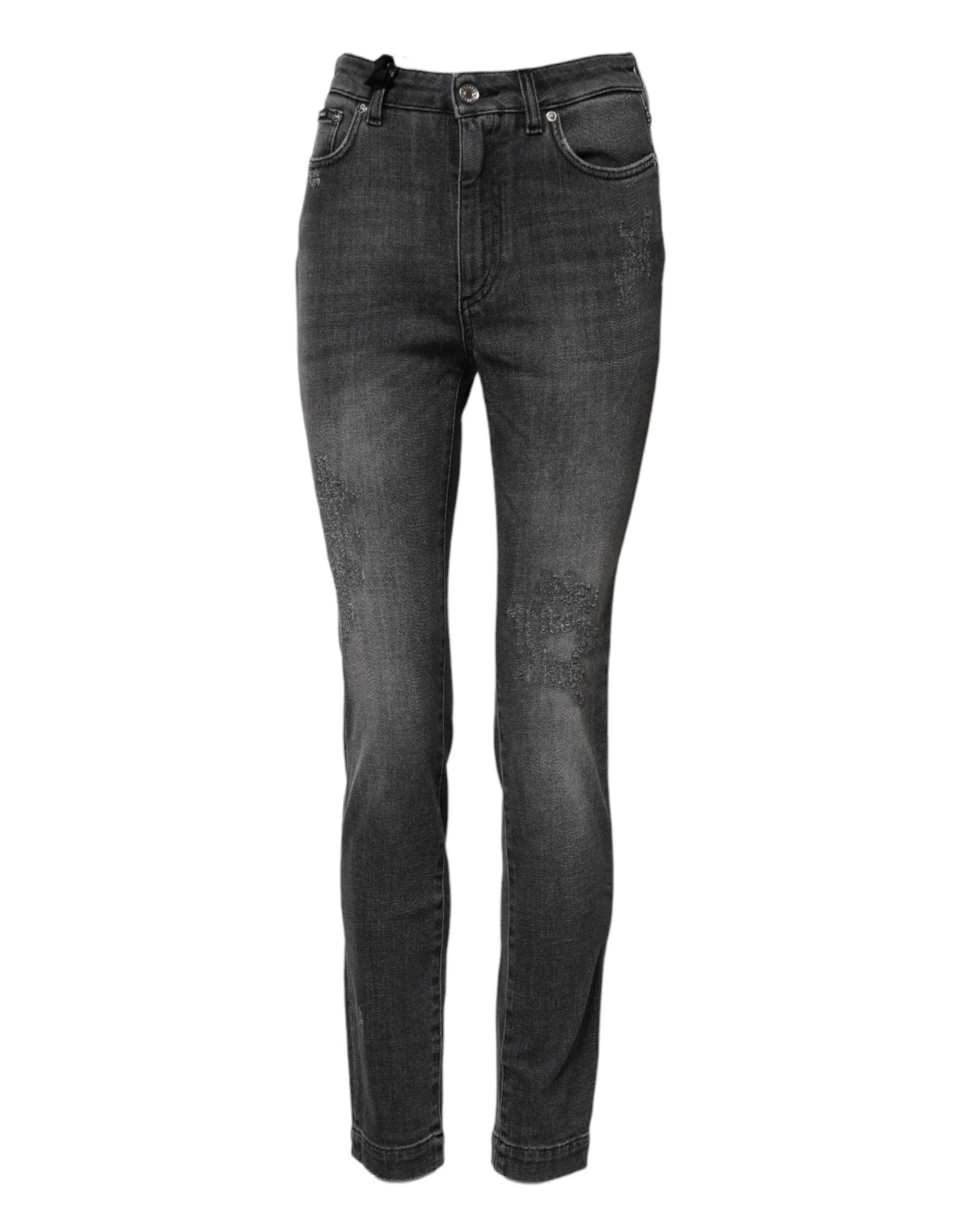 Dark Gray AUDREY Cotton Skinny Denim Jeans sold by Lord & Taylor