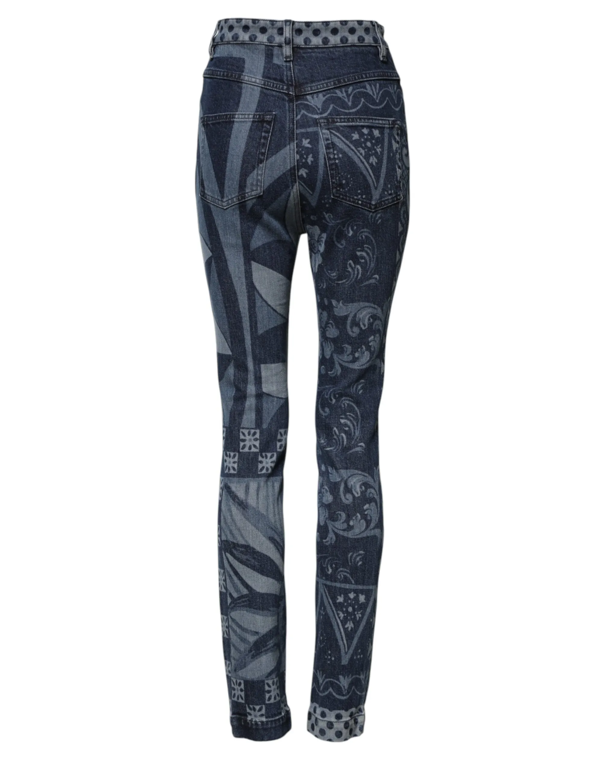 Blue Graphic Print Cotton Skinny Denim Jeans sold by Lord & Taylor product image thumbnail 3