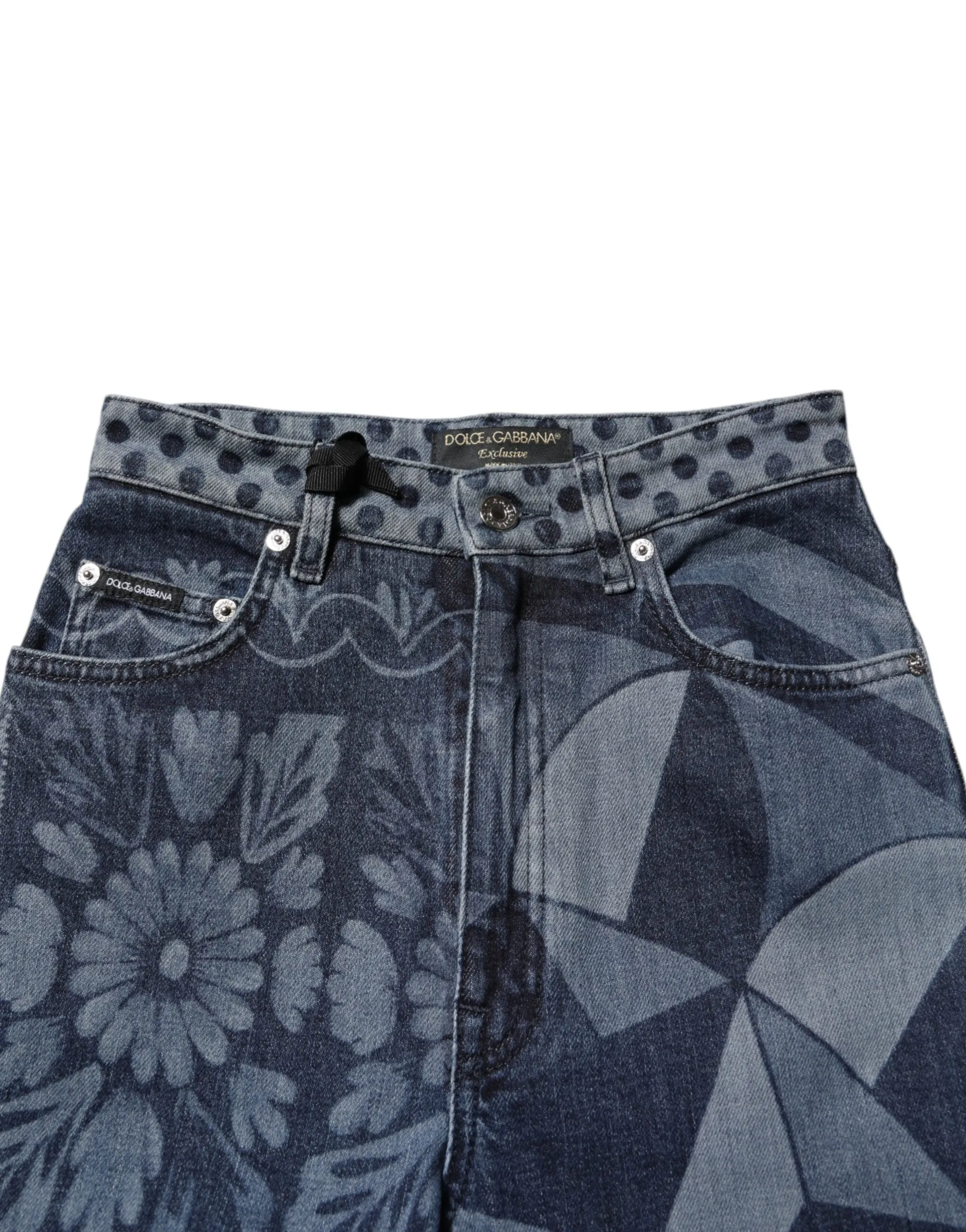 Blue Graphic Print Cotton Skinny Denim Jeans sold by Lord & Taylor product image thumbnail 4
