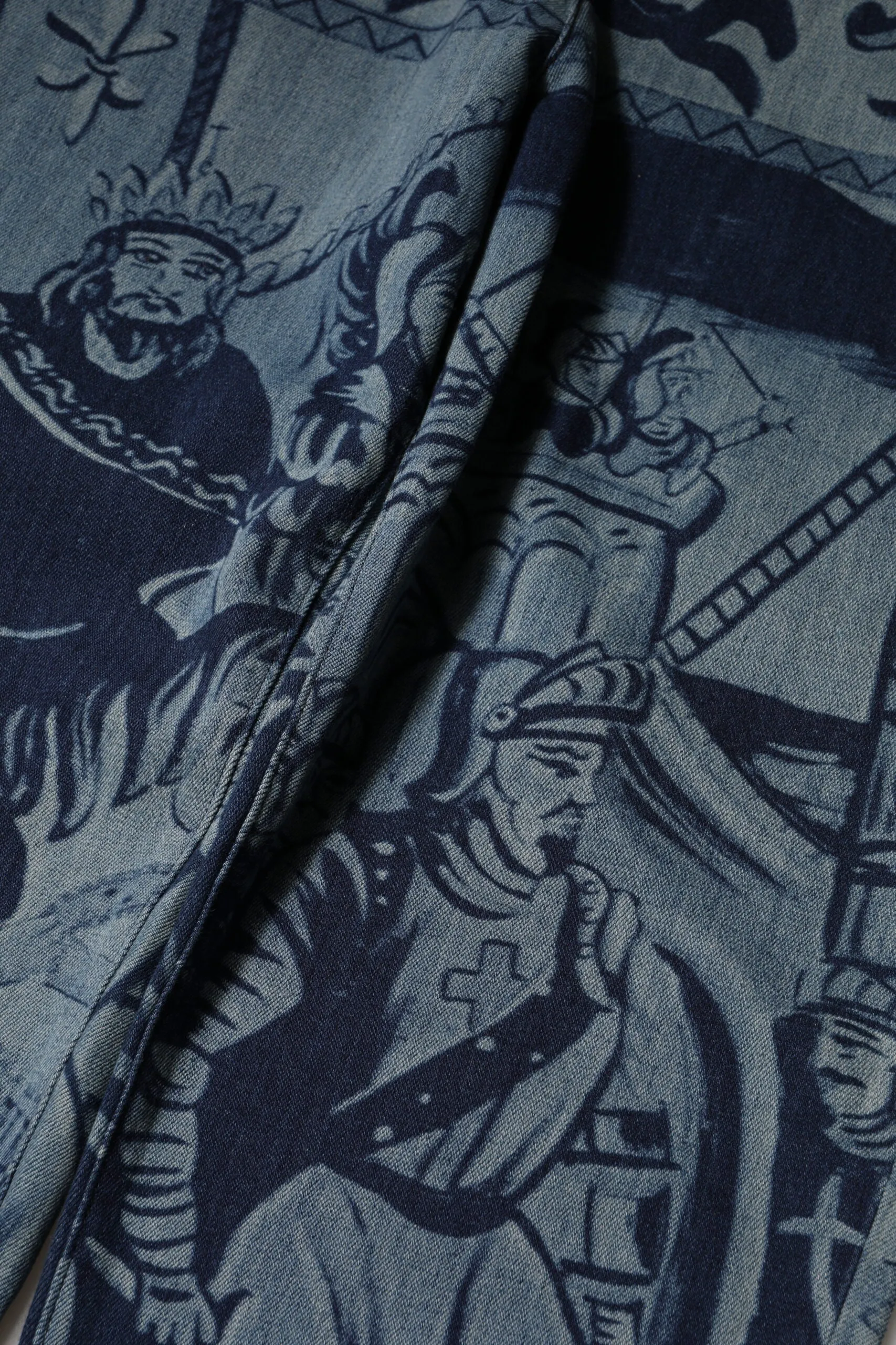 Blue Graphic Print Tapered Denim Jeans sold by Lord & Taylor product image thumbnail 5