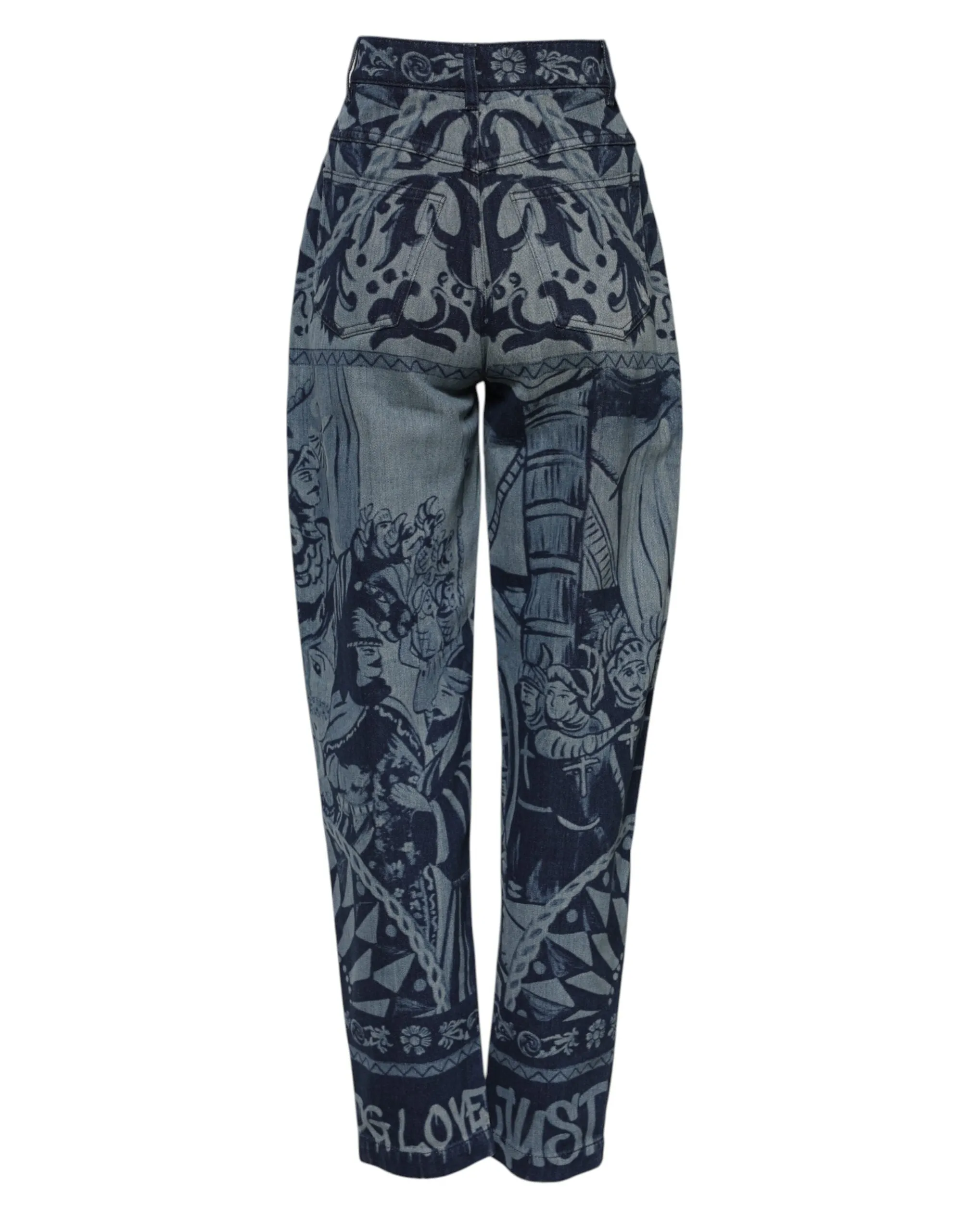 Blue Graphic Print Tapered Denim Jeans sold by Lord & Taylor product image thumbnail 3